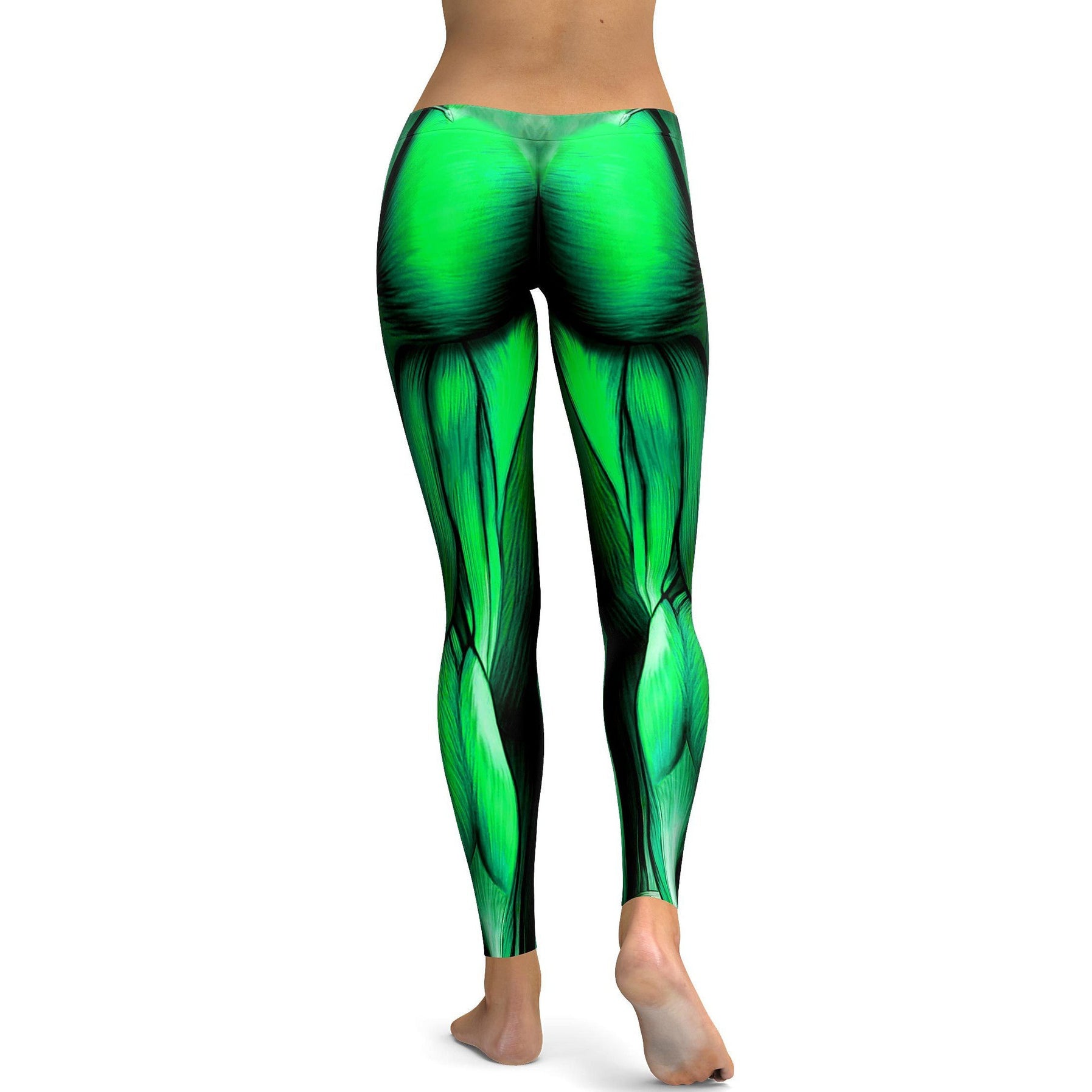 Superhero Green Muscles Leggings