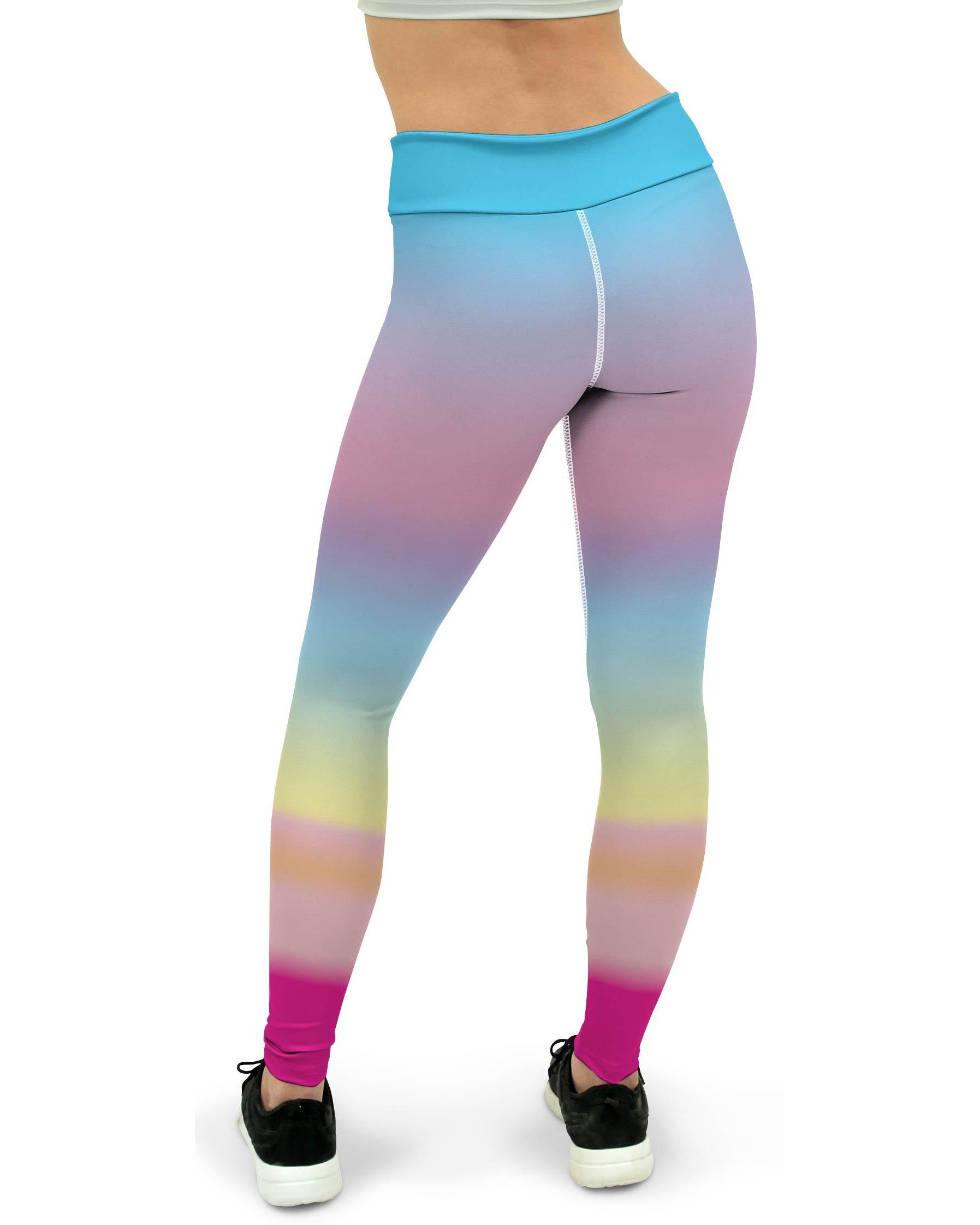 Pastel Rainbow Yoga Pants Gearbunch