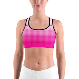 Pink Halftone Sports bra