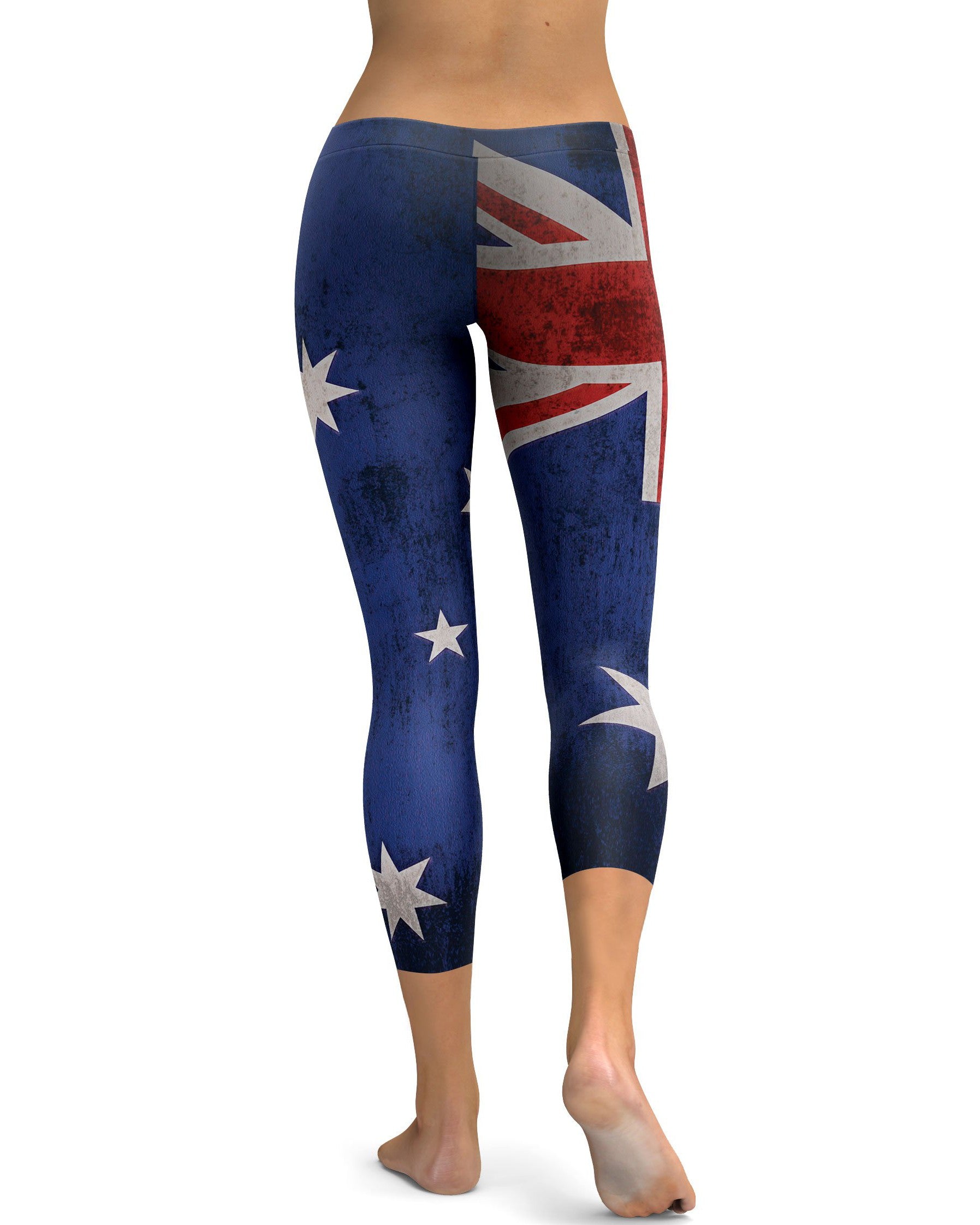 Grunge Australian Flag Capris