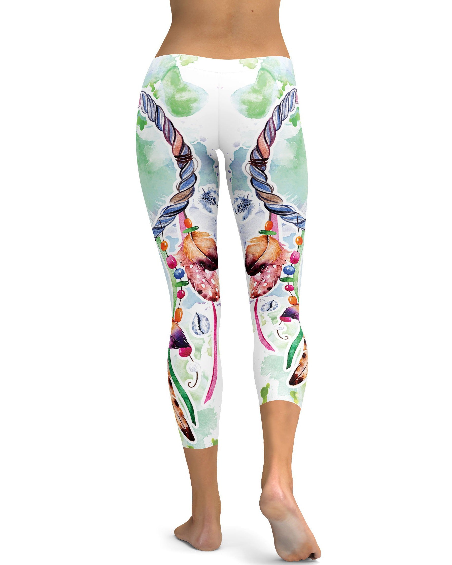 Watercolor Dreamcatcher Capris