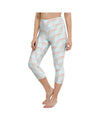 Light Blue & Apricot Wave Yoga Capris Gearbunch