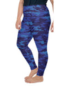 Blue Camo Plus Size Leggings Gearbunch