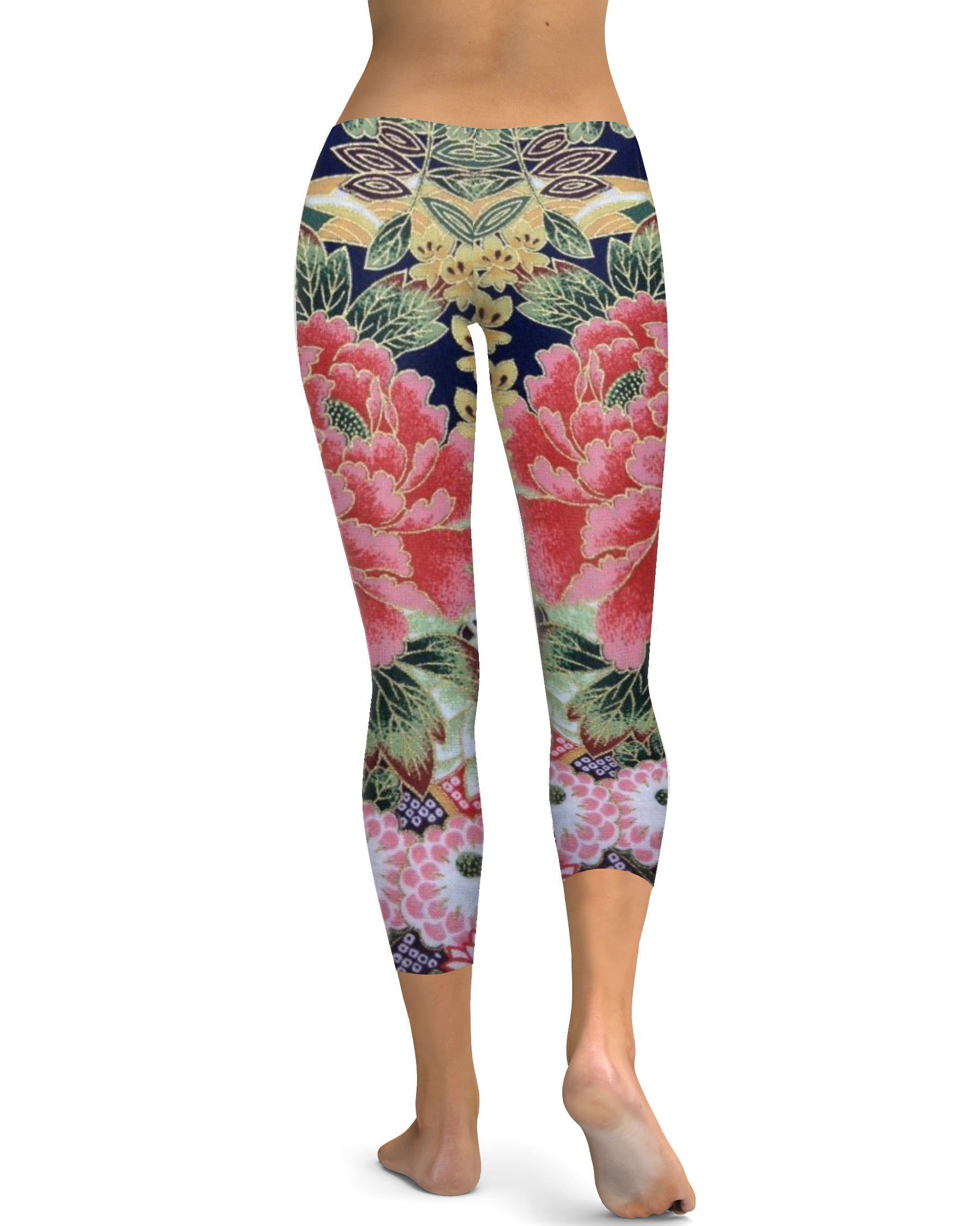 Oriental Floral Capris | GearBunch