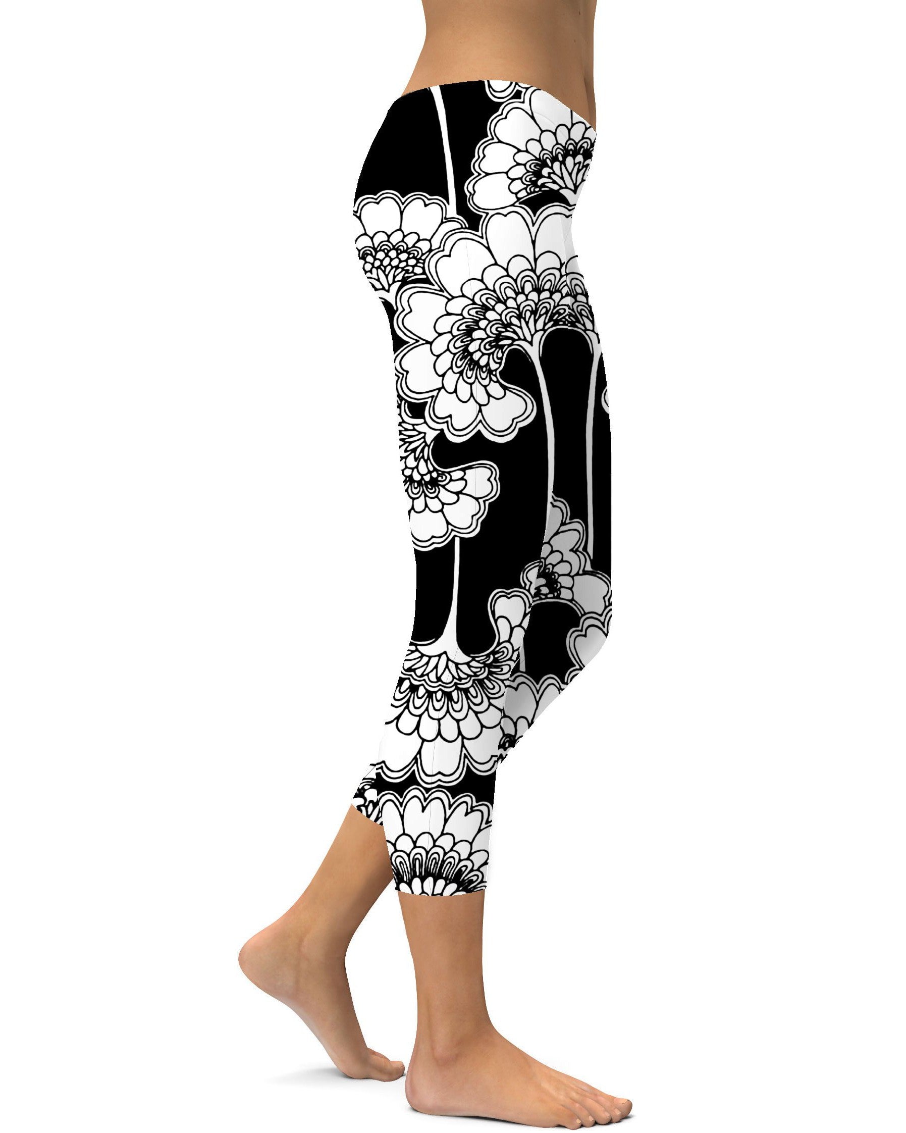 Japanese Floral Capris Gearbunch