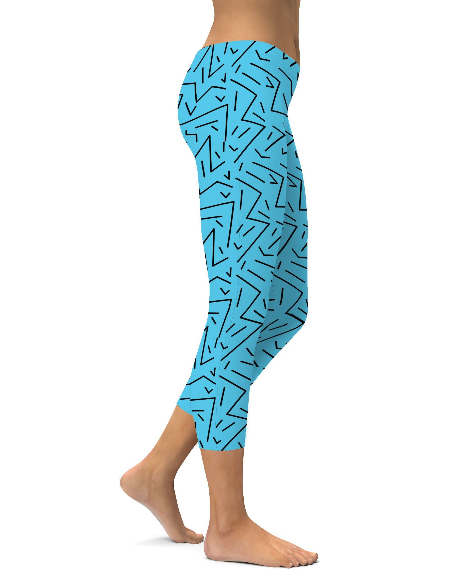 Aqua Black Line Capris Gearbunch