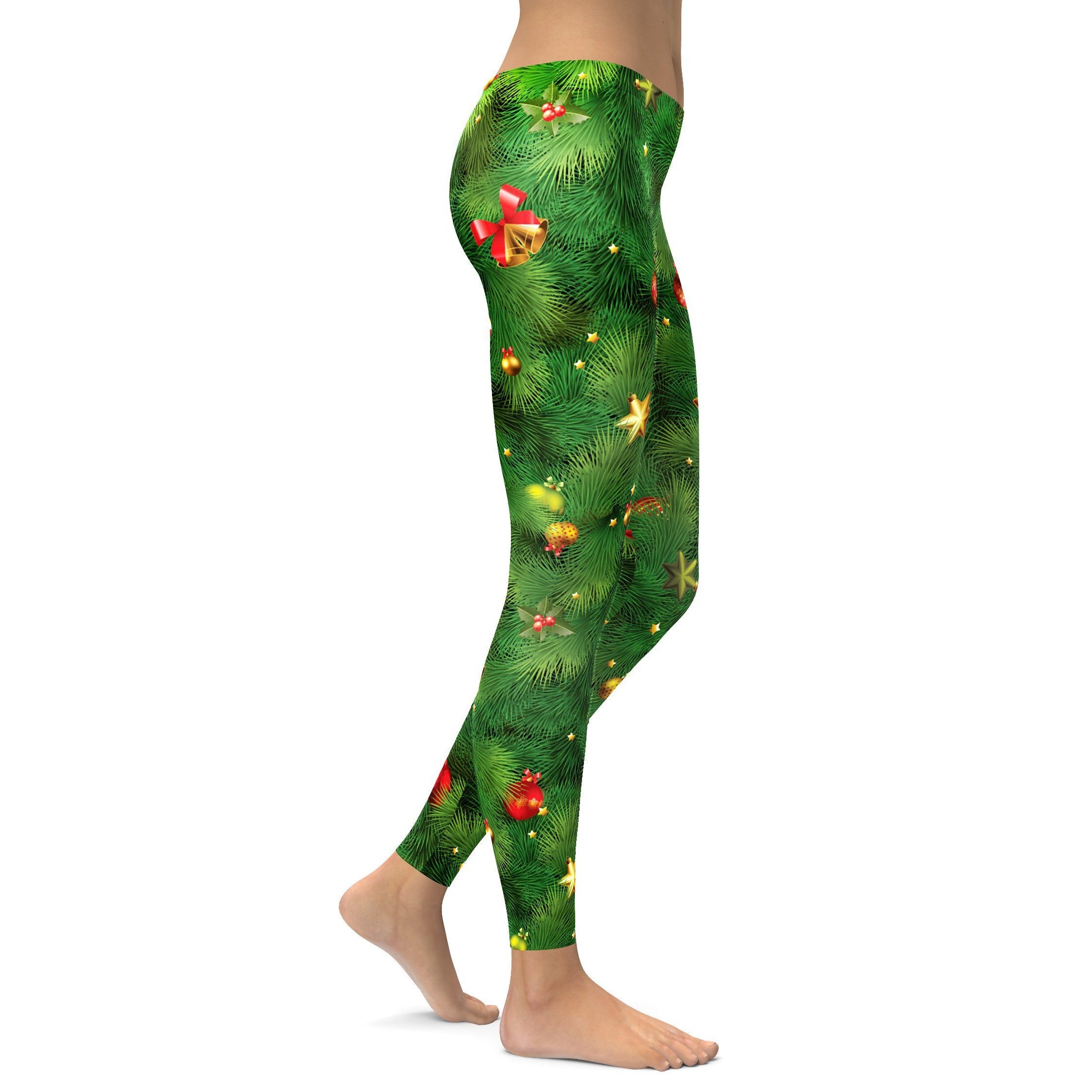 Realistic Christmas Tree Leggings