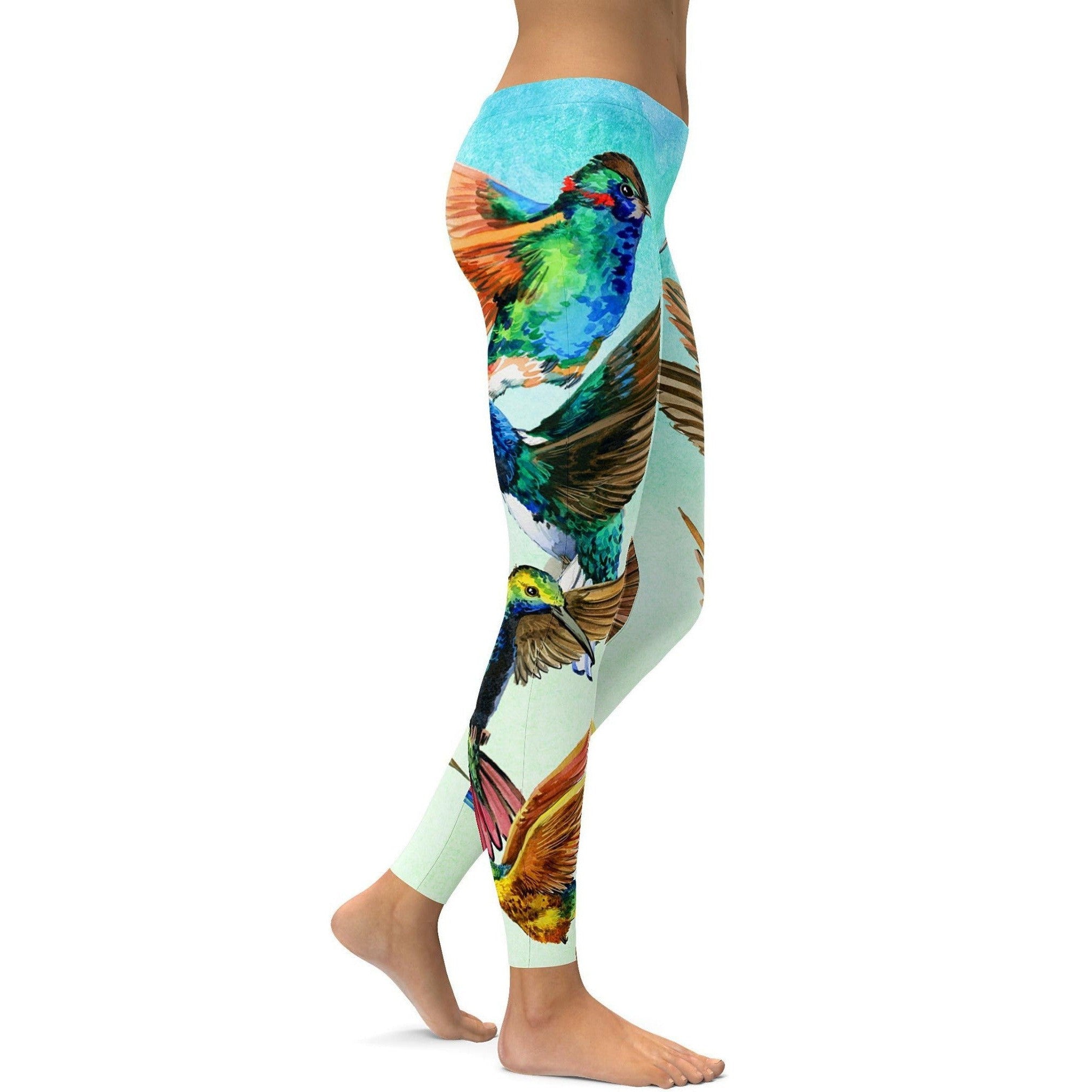 GearBunch | Watercolor Hummingbird Leggings