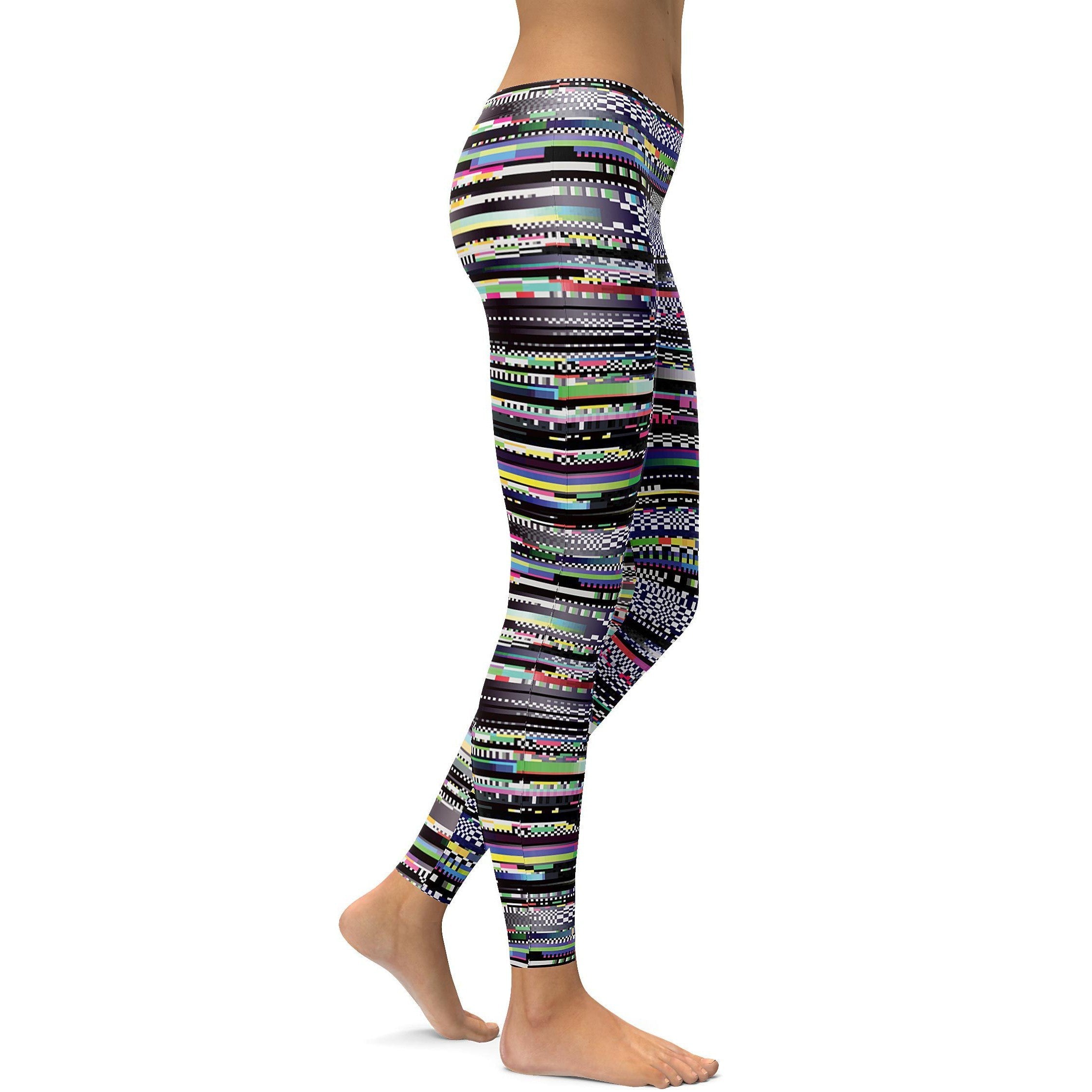 Glitch Leggings - GearBunch Leggings / Yoga Pants