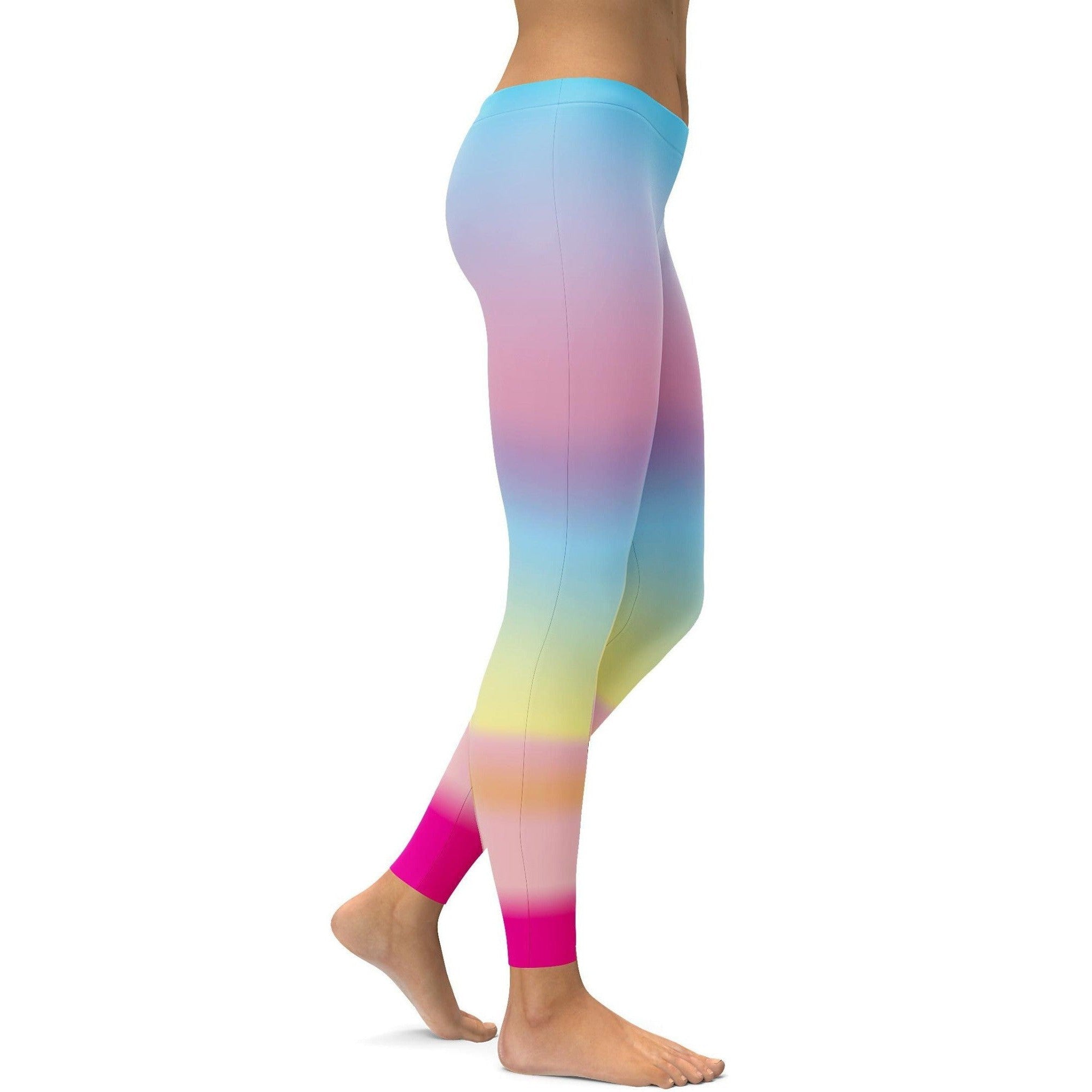 Pastel Rainbow Leggings | GearBunch