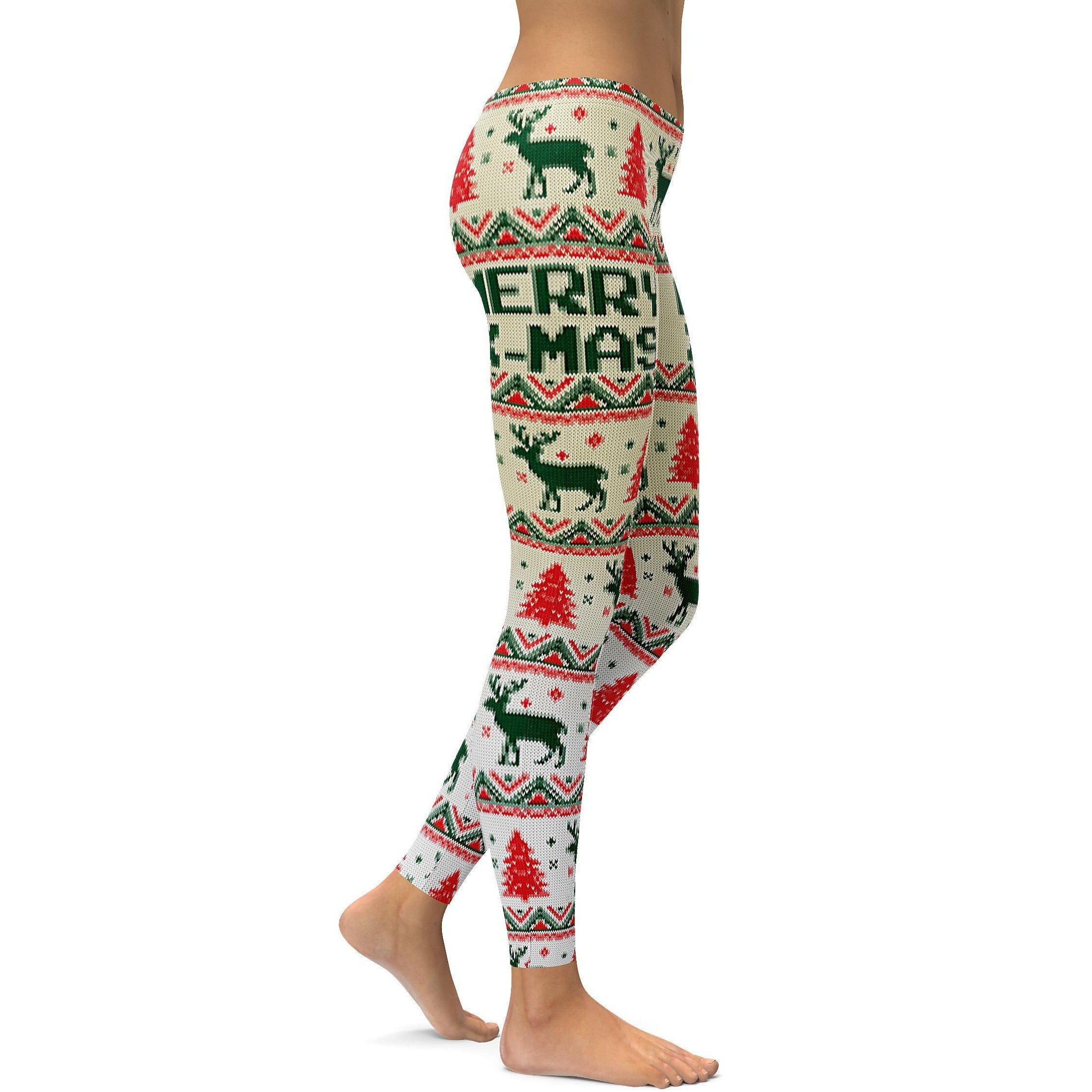 Ugly Christmas Leggings - GearBunch Leggings / Yoga Pants