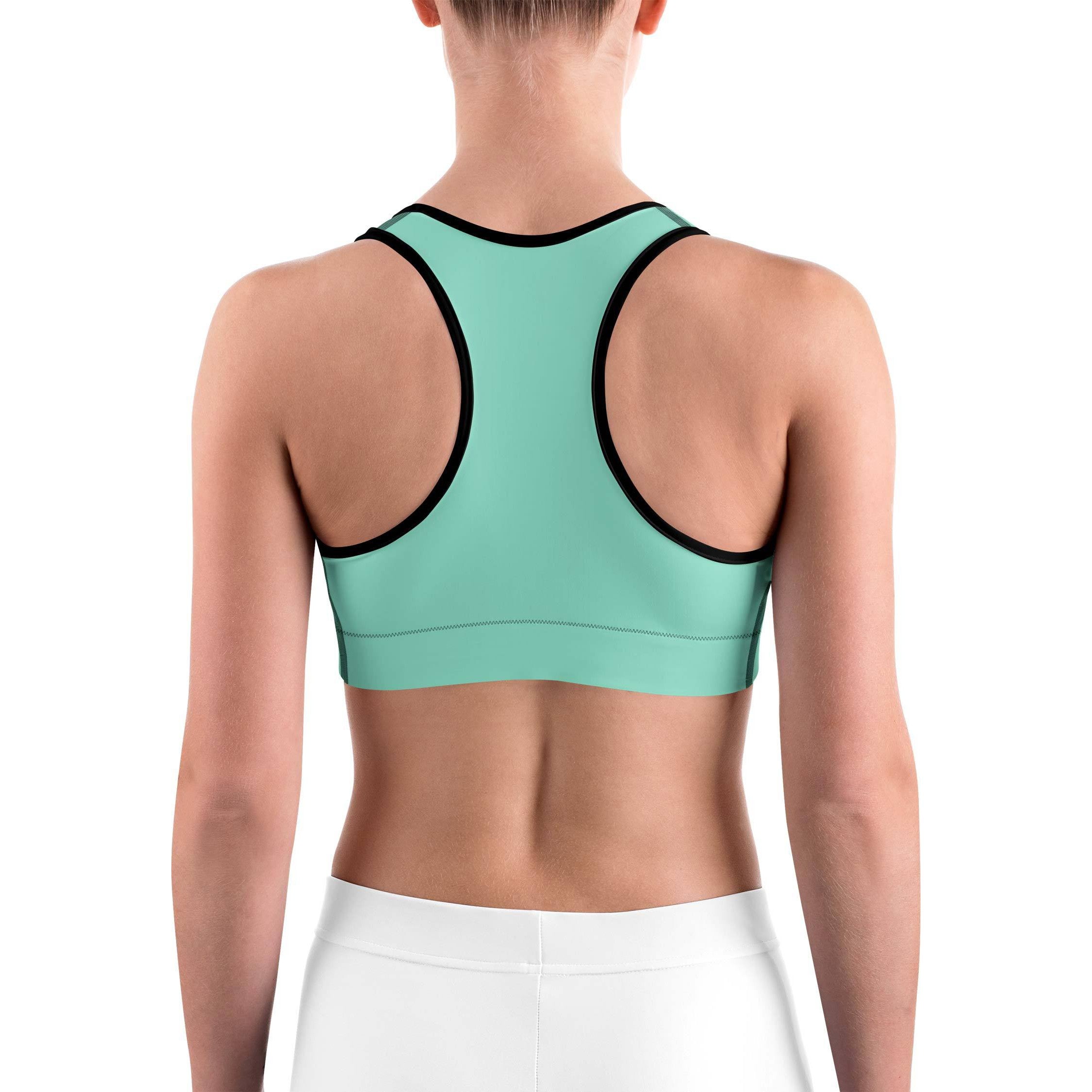 Solid Mint Green Sports bra