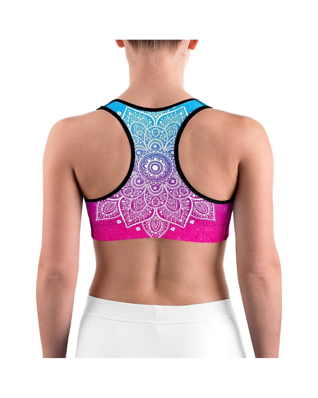 GearBunch | Blue to Pink Mandala Sports bra