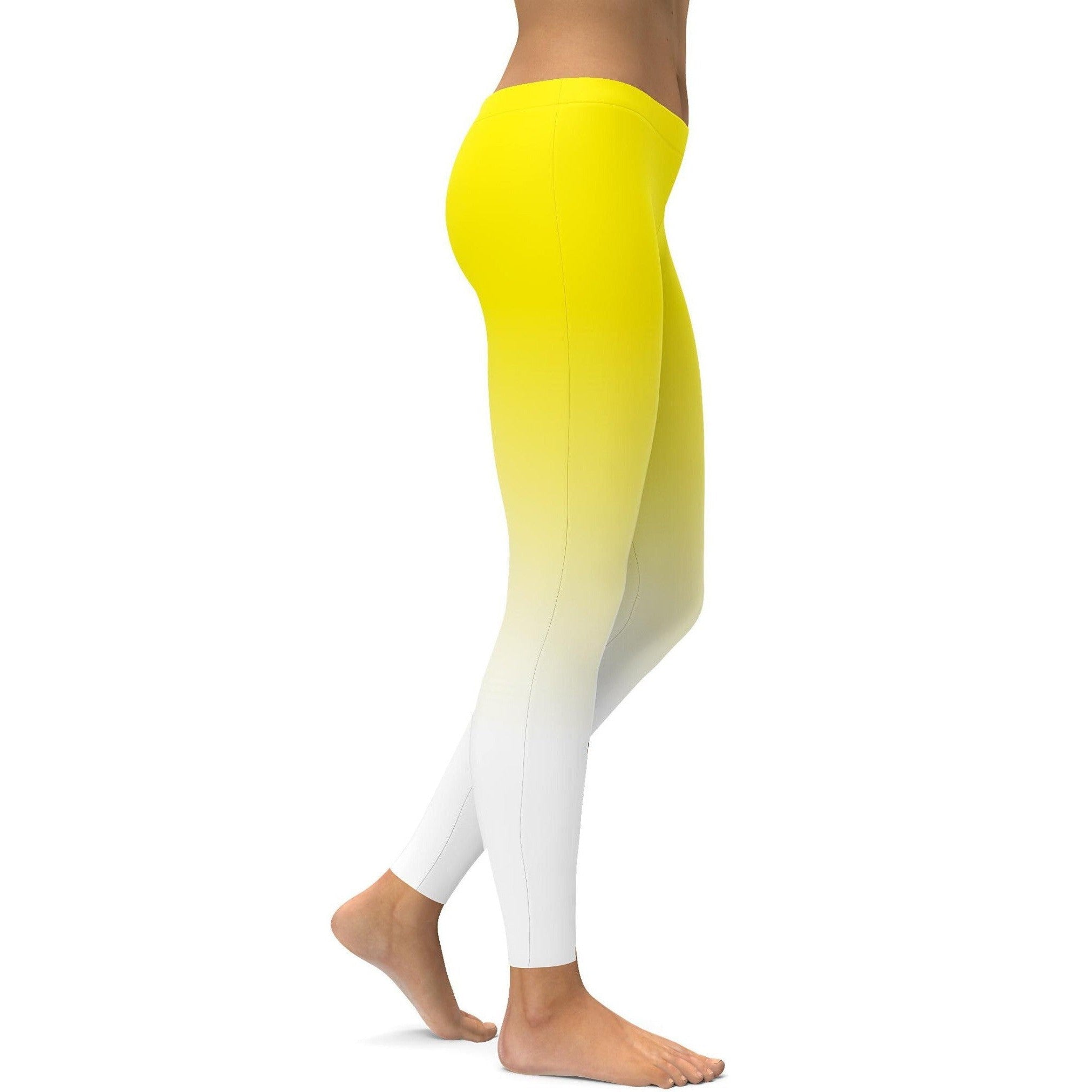 GearBunch | Ombre Yellow to White Leggings