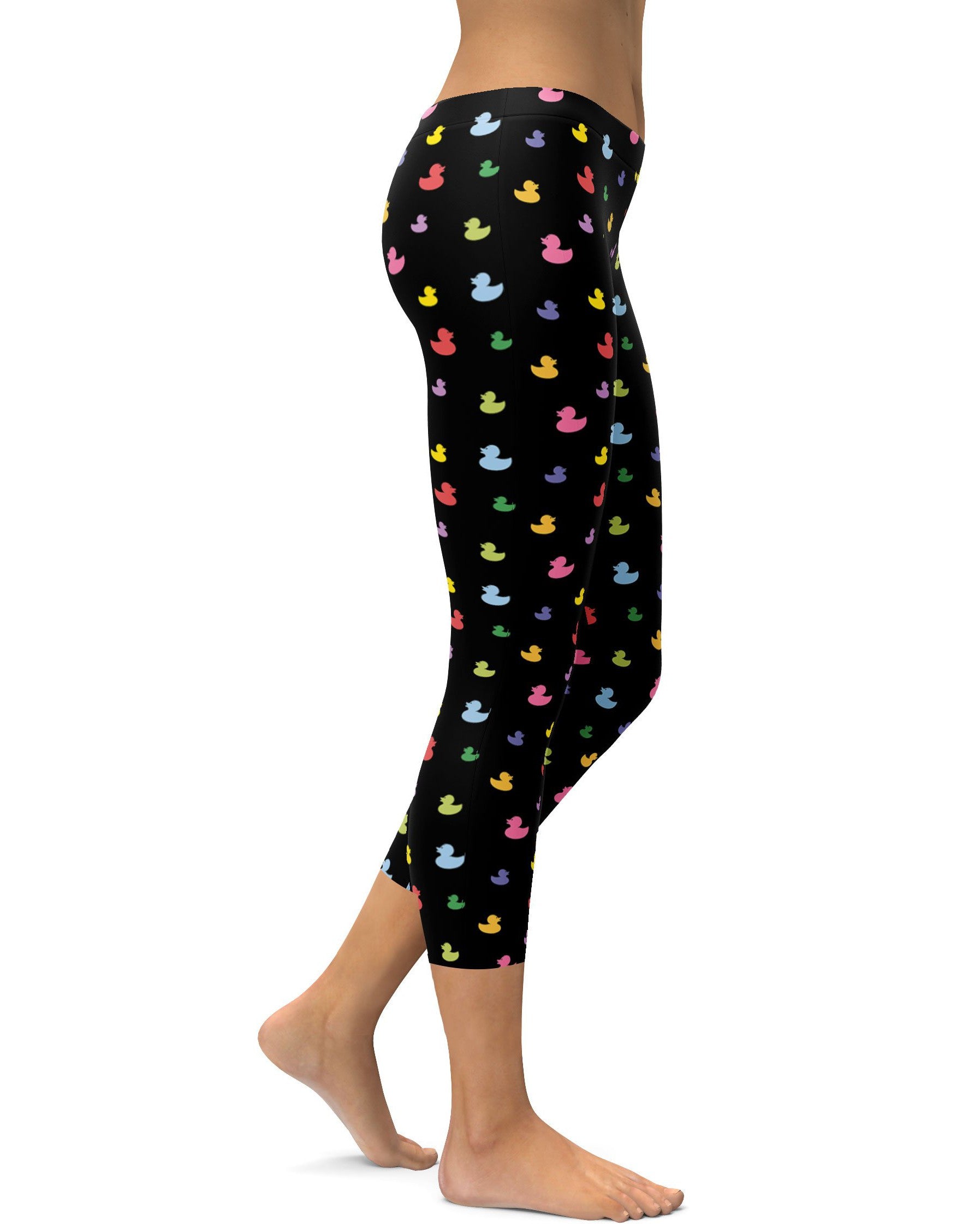 Colorful Rubber Ducks Capris