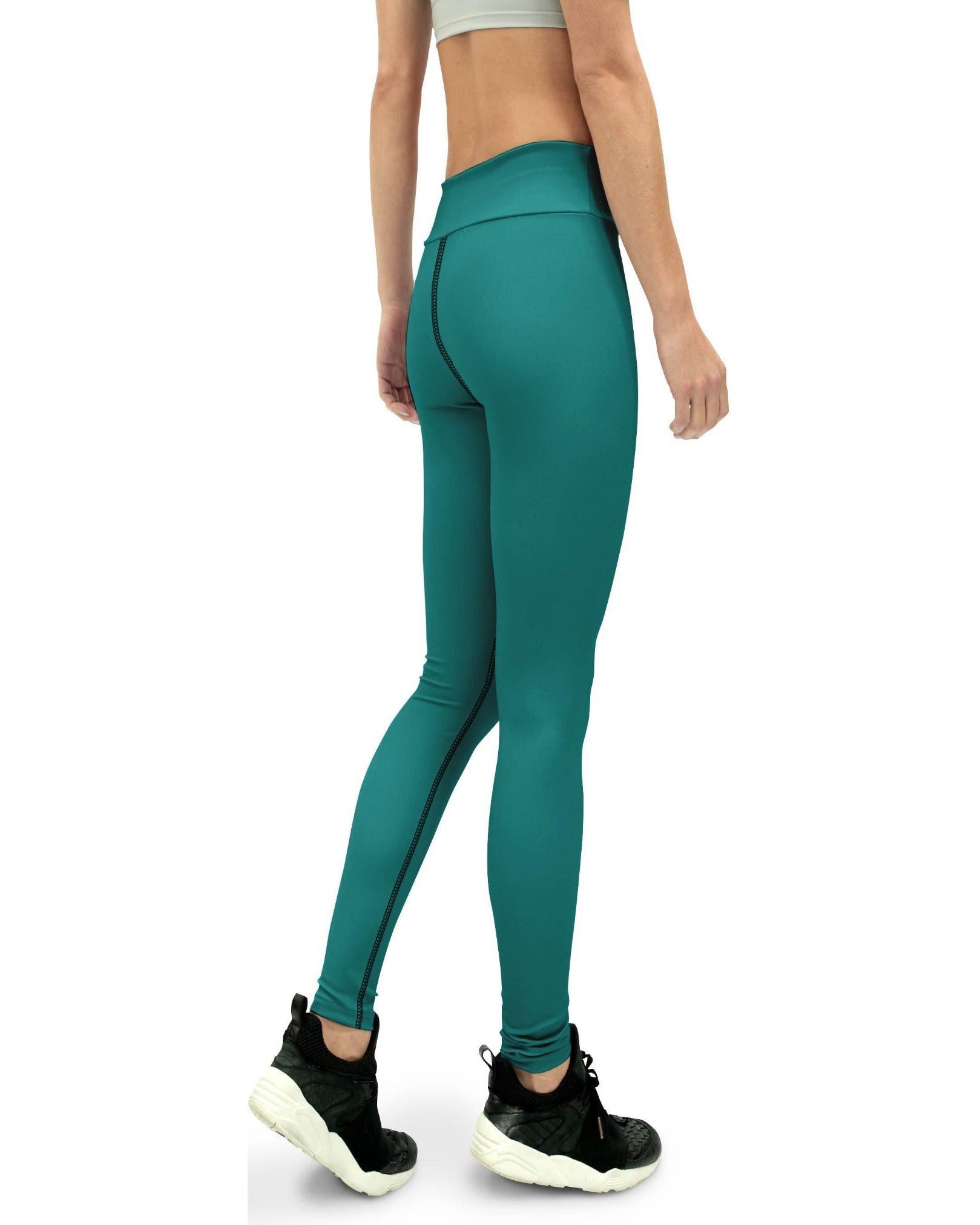 Gearbunch | Solid Teal Yoga Pants