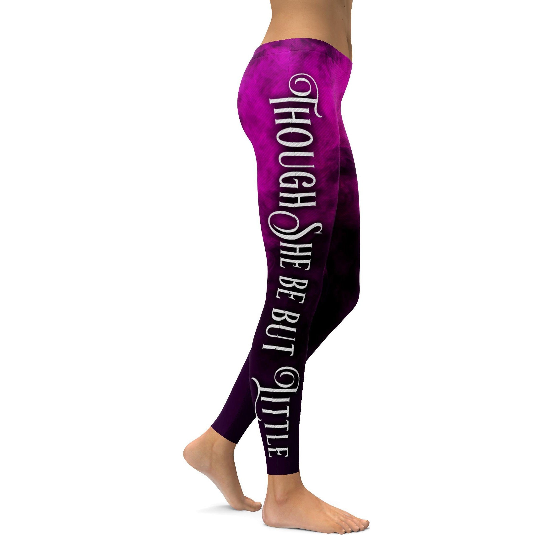 Though She Be But Little Leggings - GearBunch Leggings / Yoga Pants