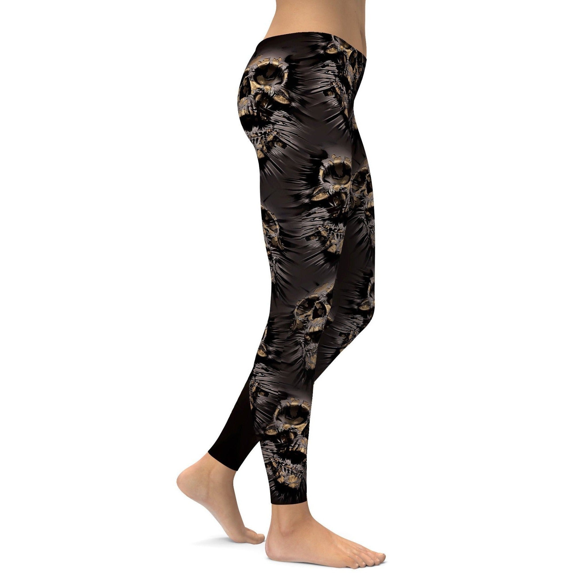 Gearbunch | Skulls Bursting Out Leggings