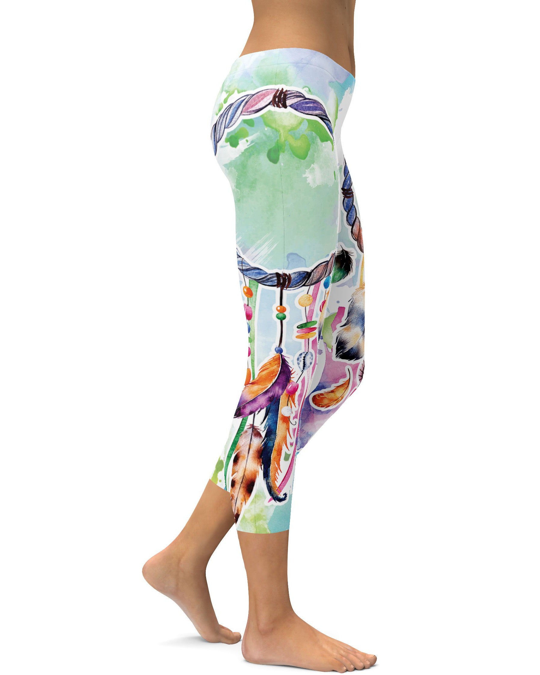 Watercolor Dreamcatcher Capris