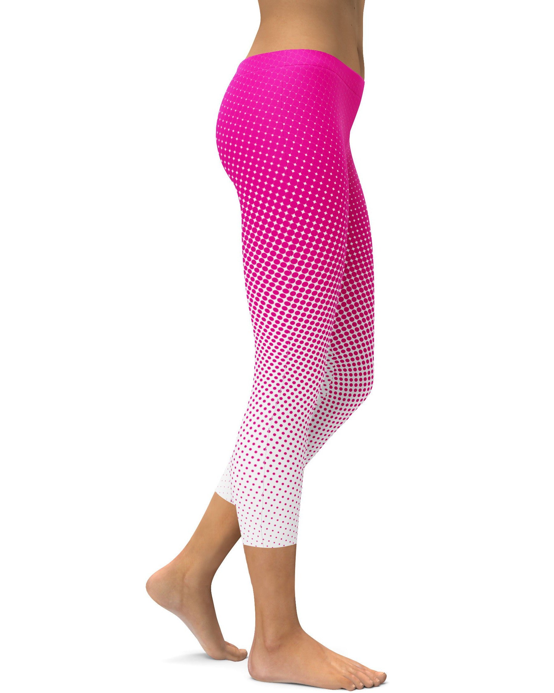 Pink Halftone Capris