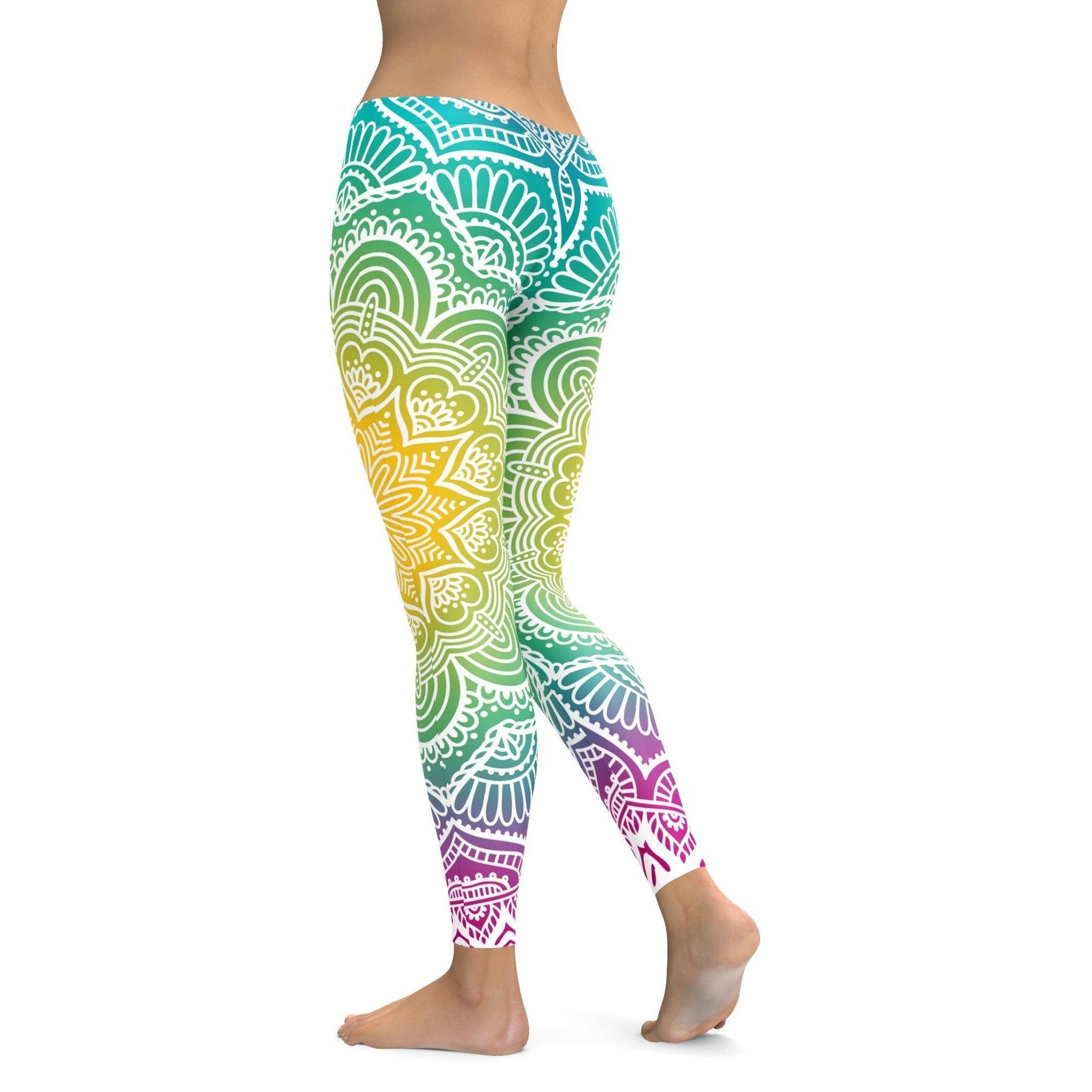 Bright Sun Mandala Leggings | GearBunch