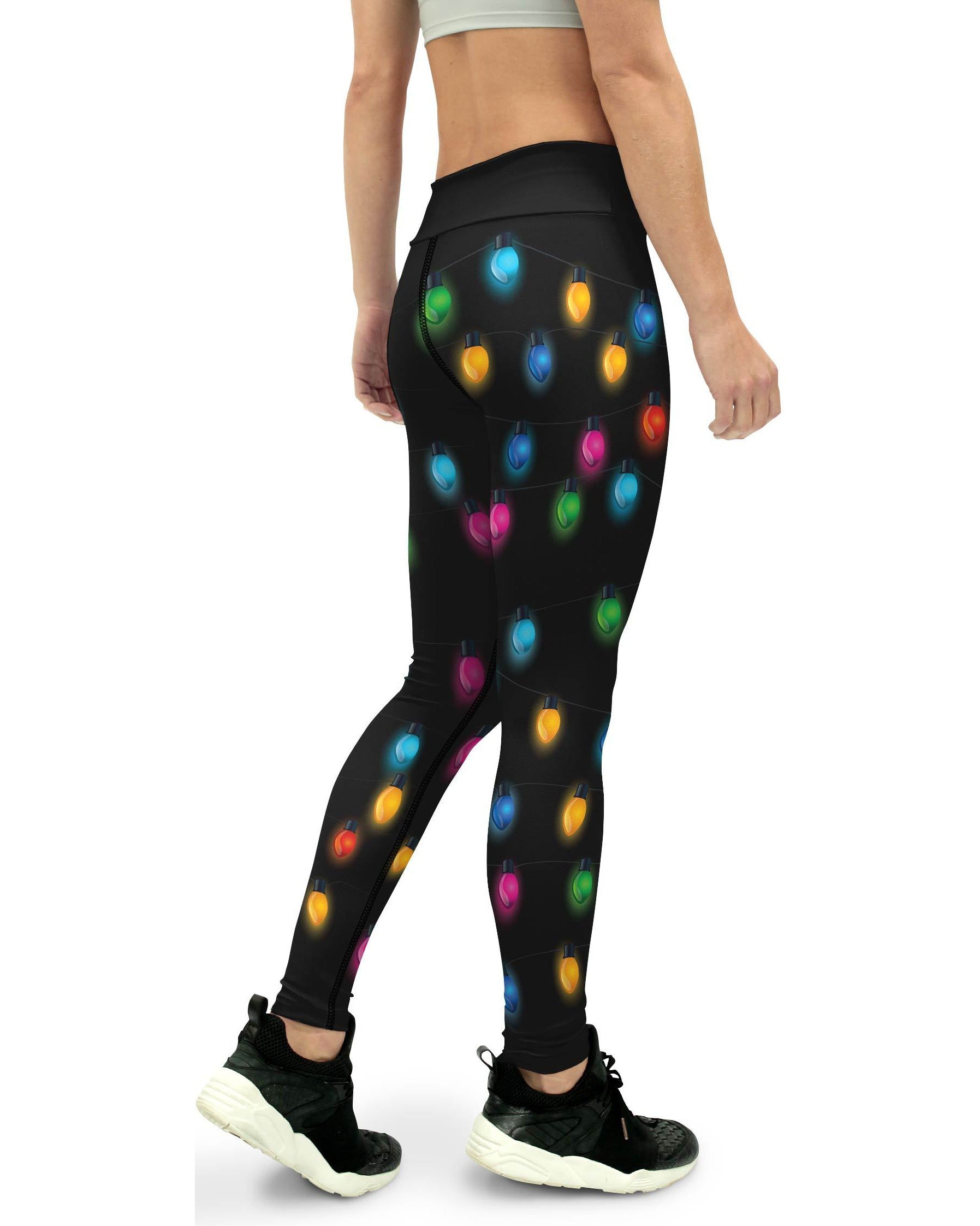 Christmas Lights Yoga Pants - GearBunch Leggings / Yoga Pants