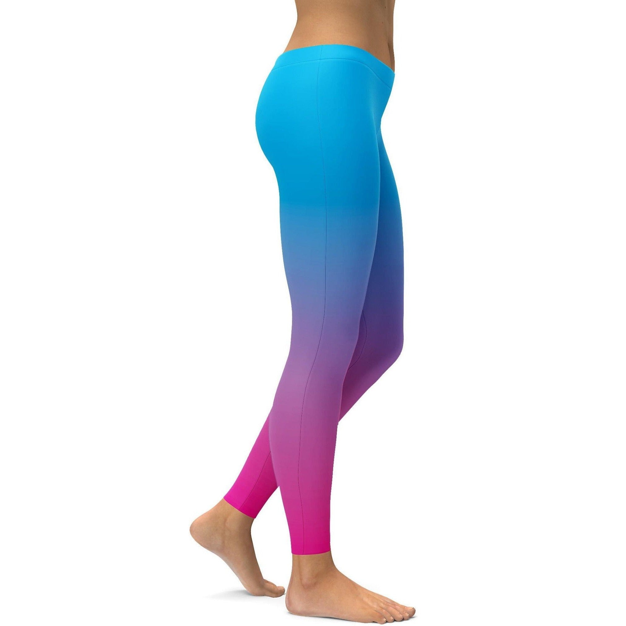 GearBunch | Ombre Blue to Pink Leggings