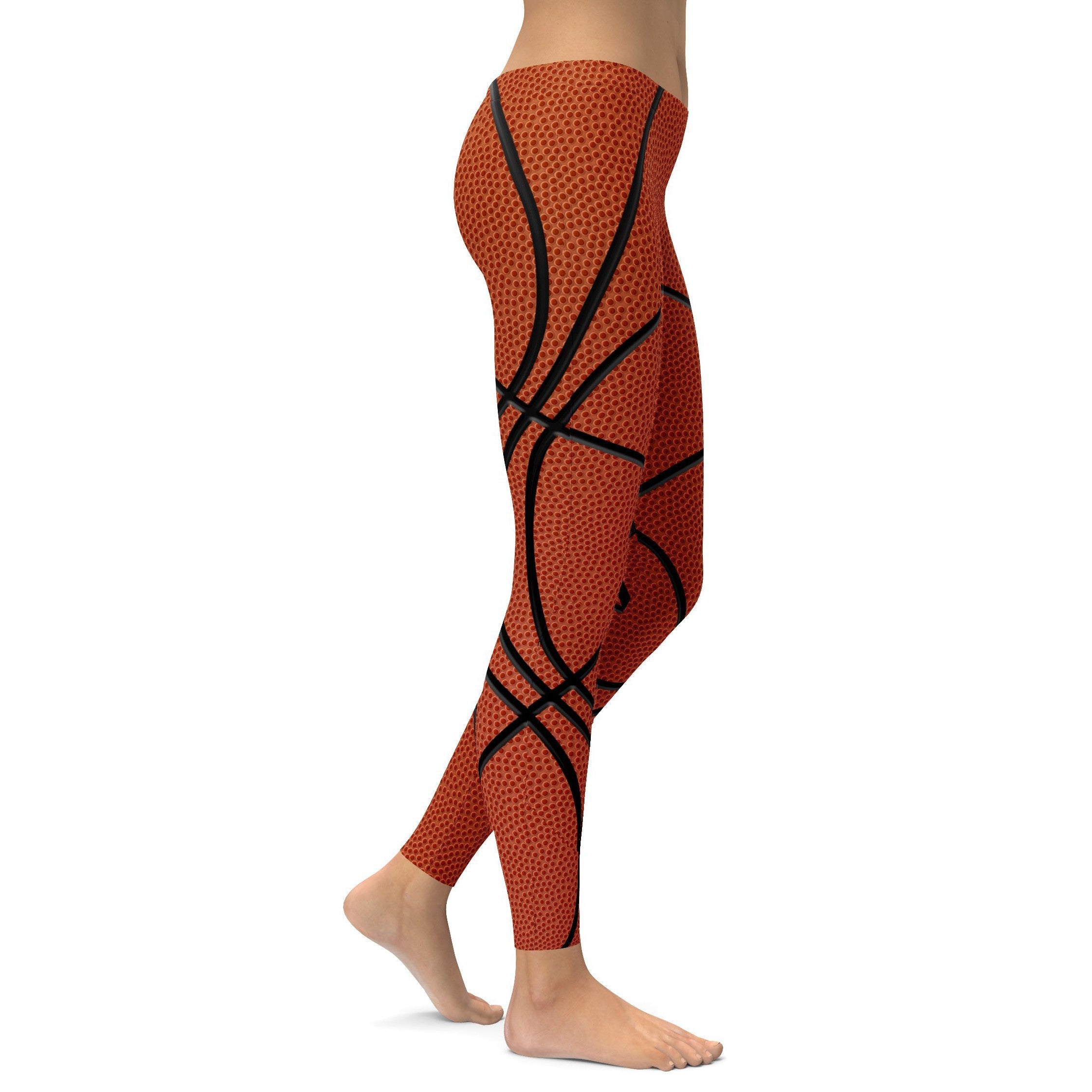 Basketball Leggings Dark Red/Black