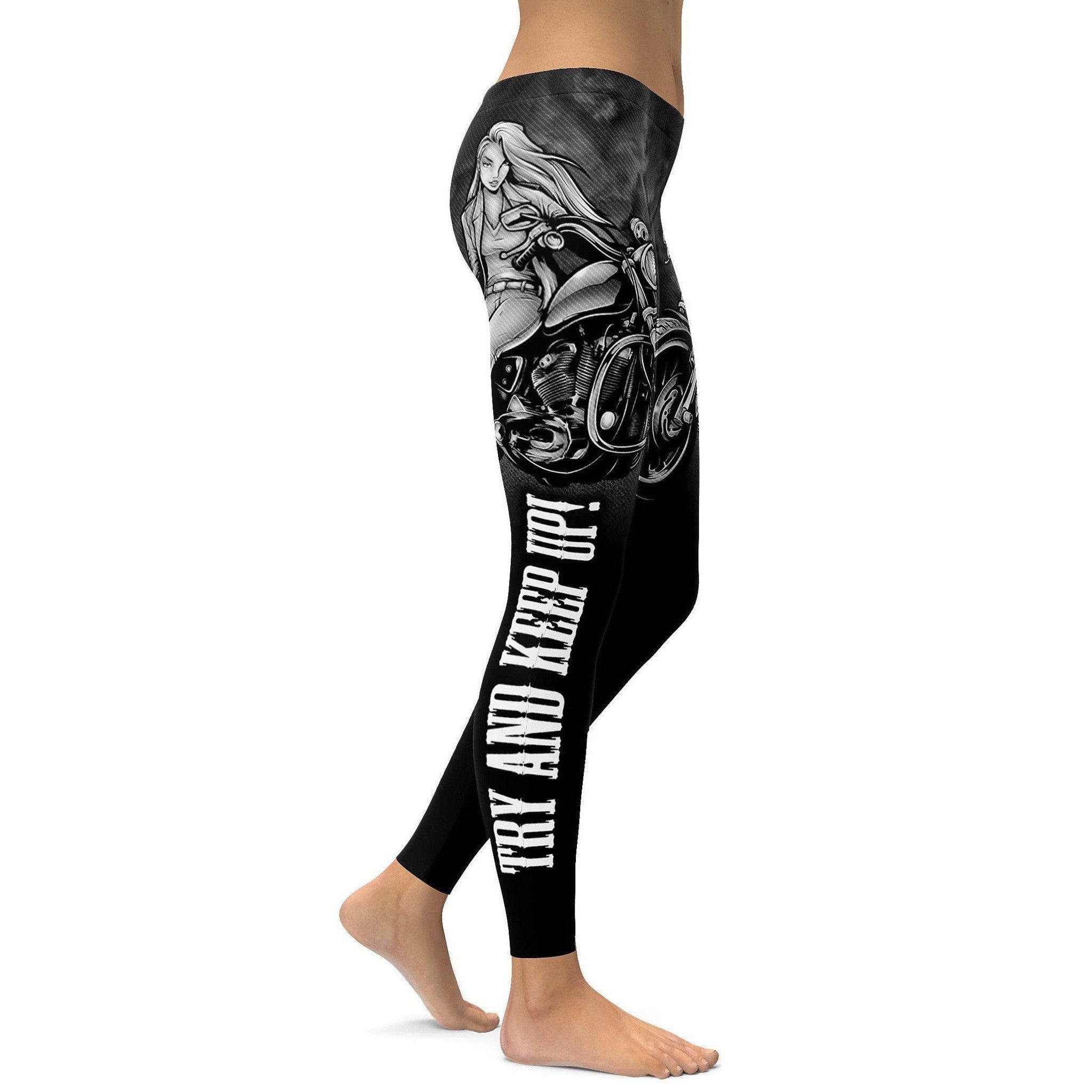 Yeah, I ride like a girl Leggings - GearBunch Leggings / Yoga Pants