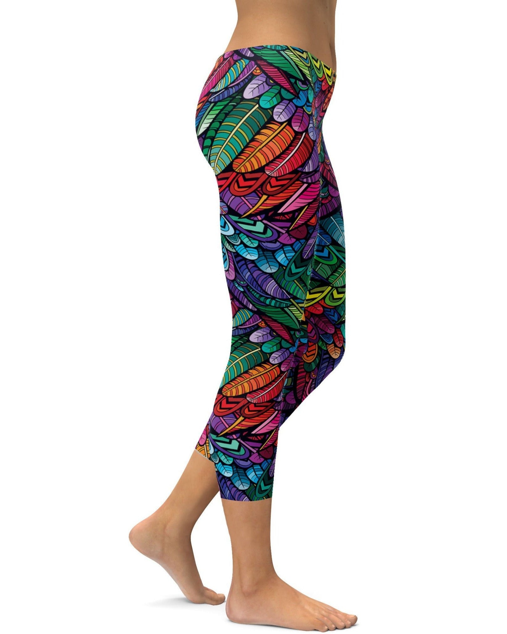 GearBunch | Colorful Feathers Capris