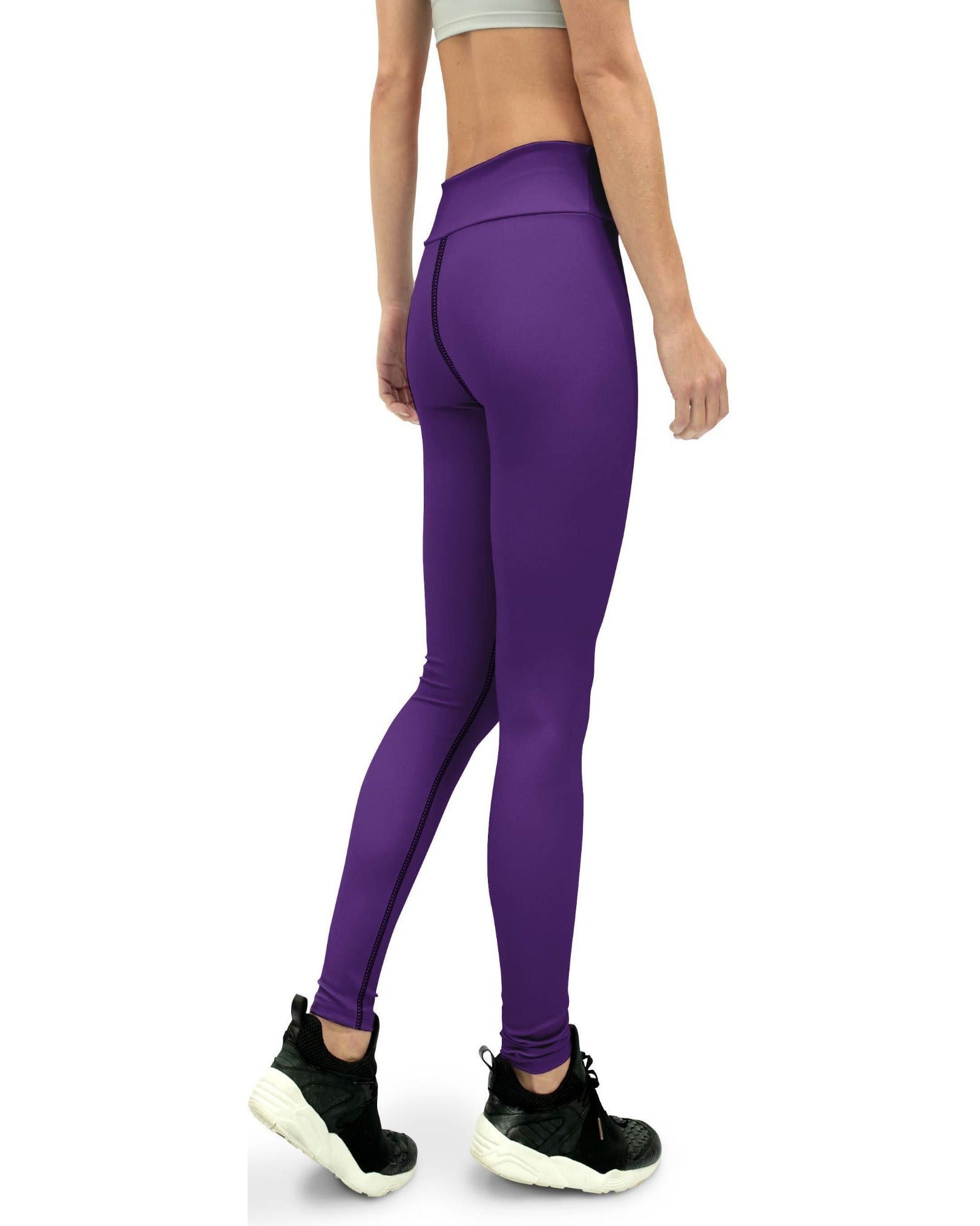 Gearbunch | Solid Deep Purple Yoga Pants