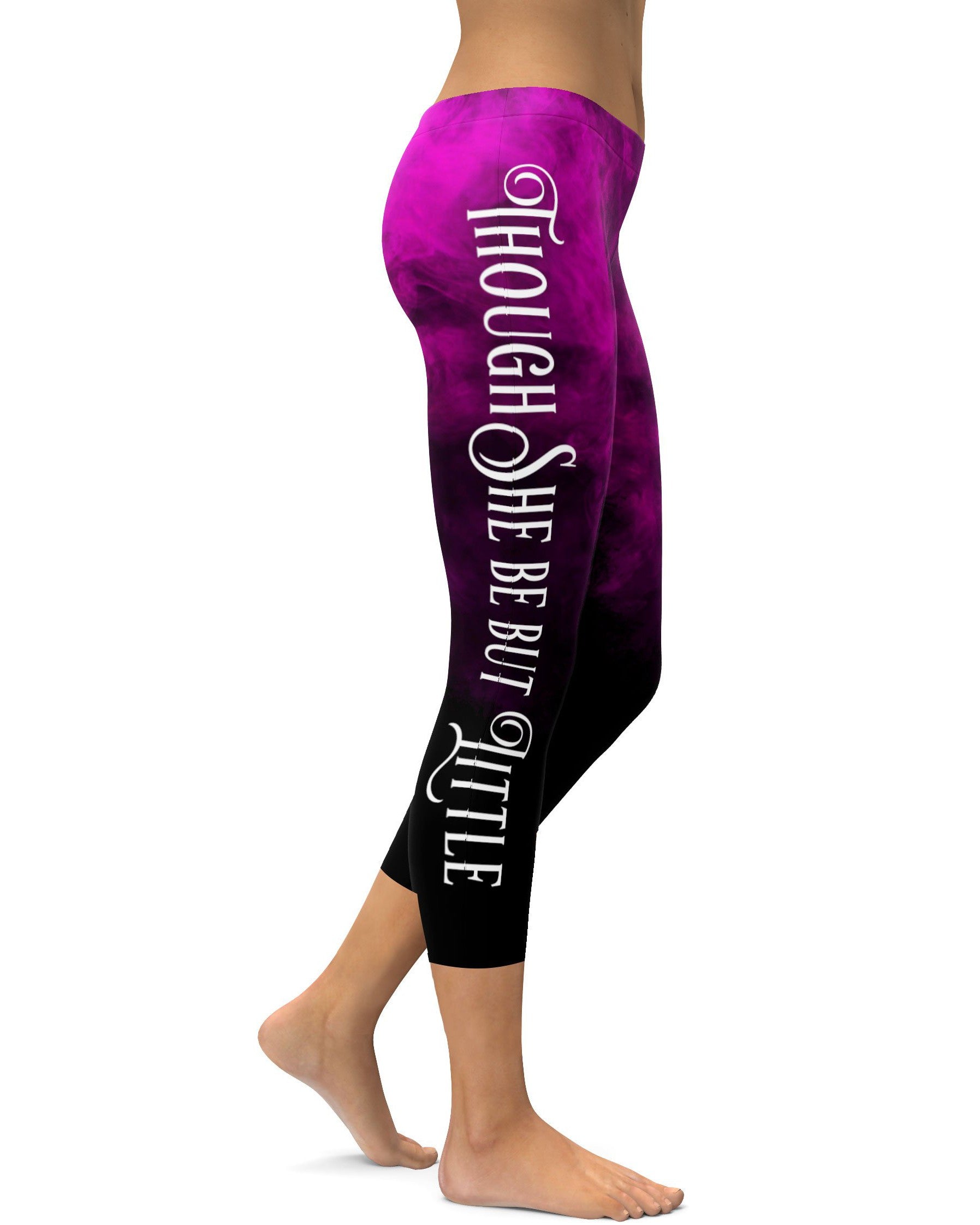 Though She Be But Little Capris - GearBunch Leggings / Yoga Pants