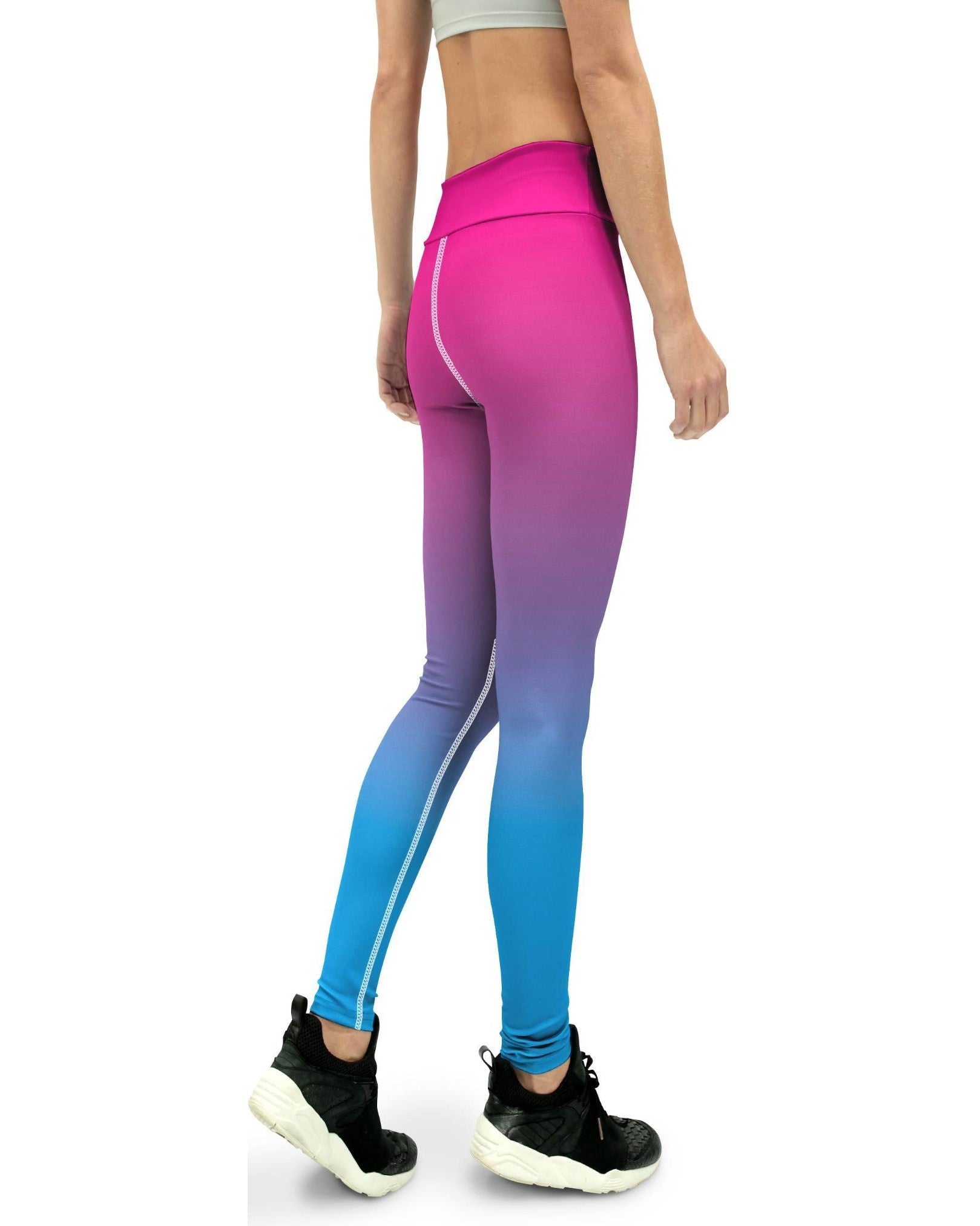 Gearbunch | Ombre Pink to Blue Yoga Pants