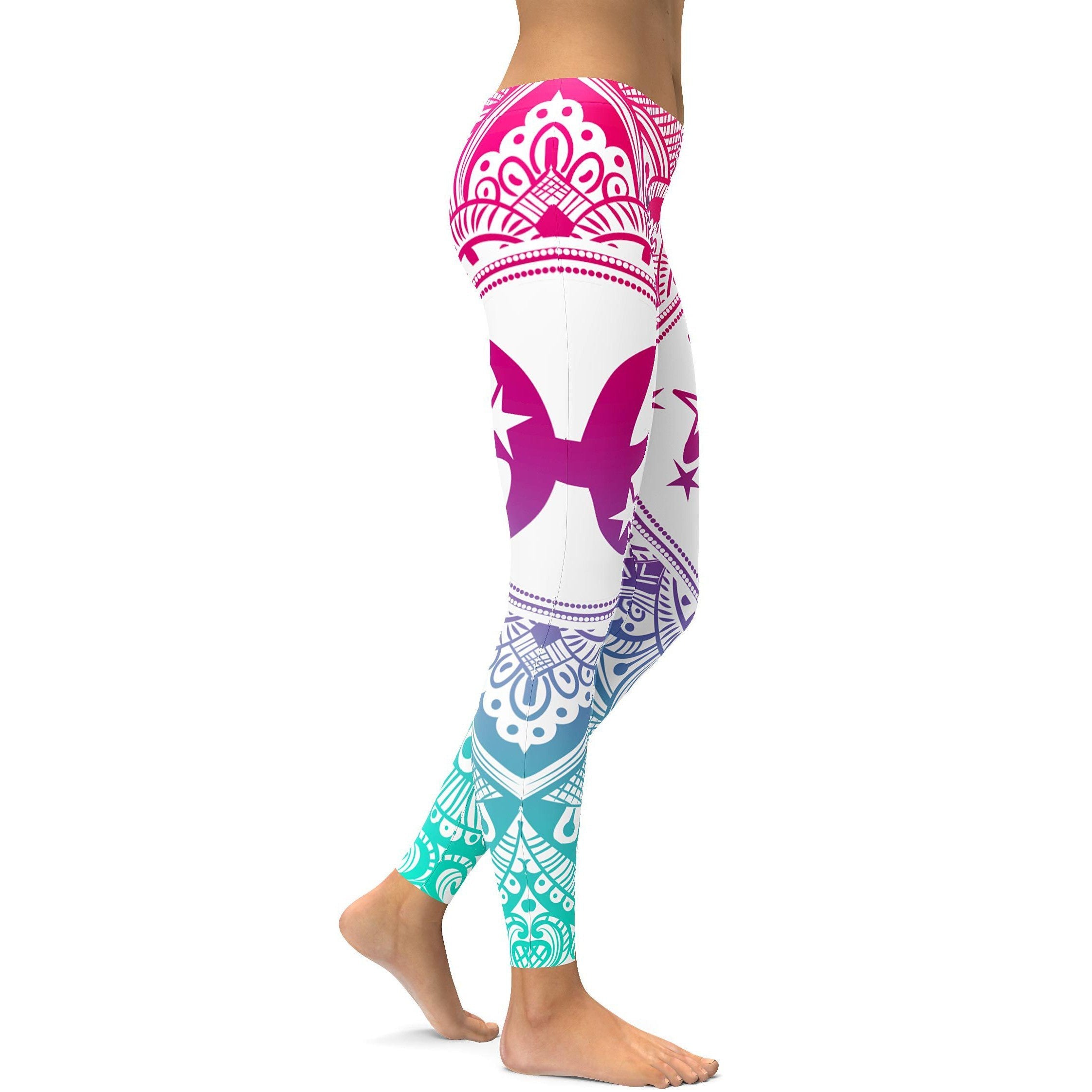 Bright Pisces Leggings - GearBunch Leggings / Yoga Pants