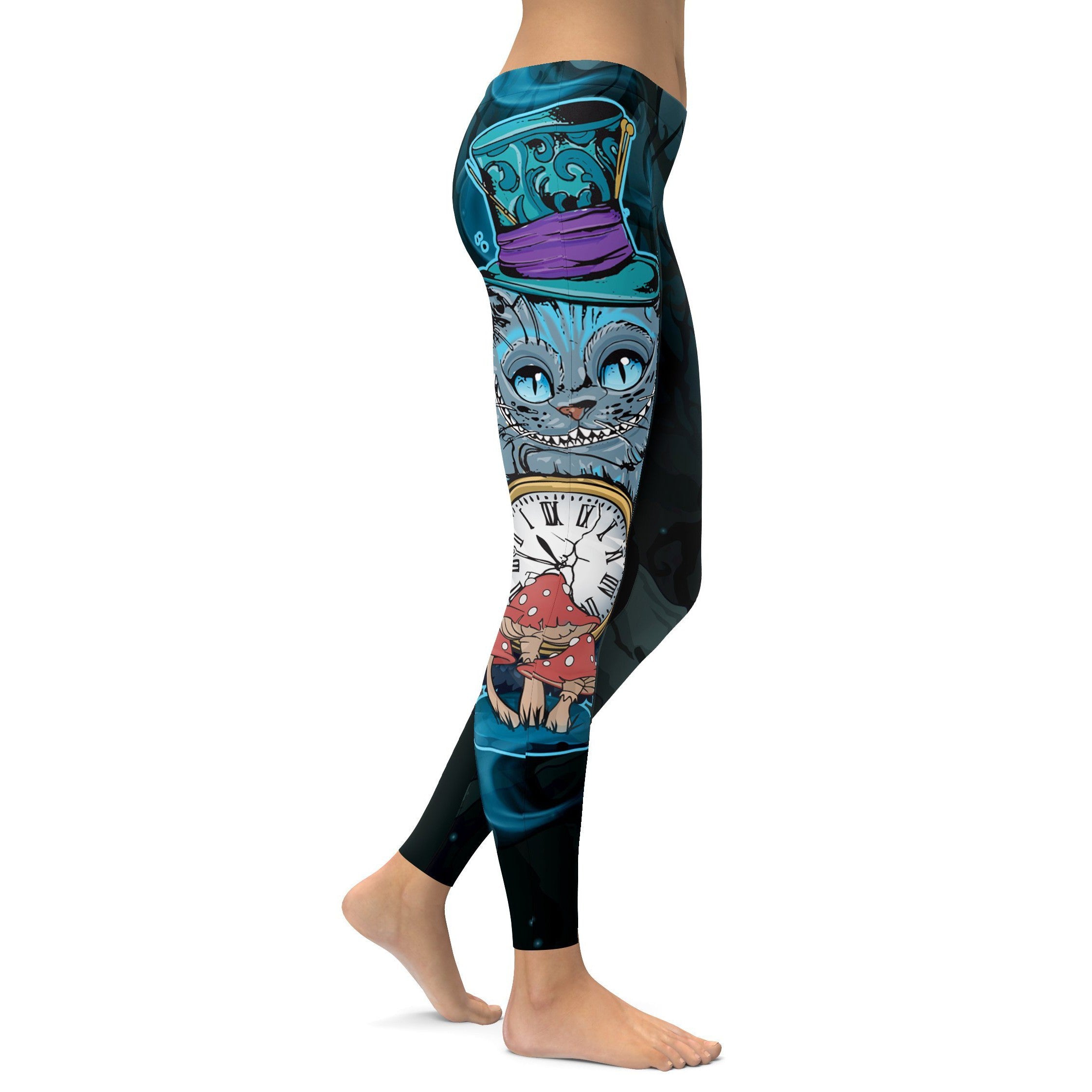 Cheshire Cat Leggings - GearBunch Leggings / Yoga Pants