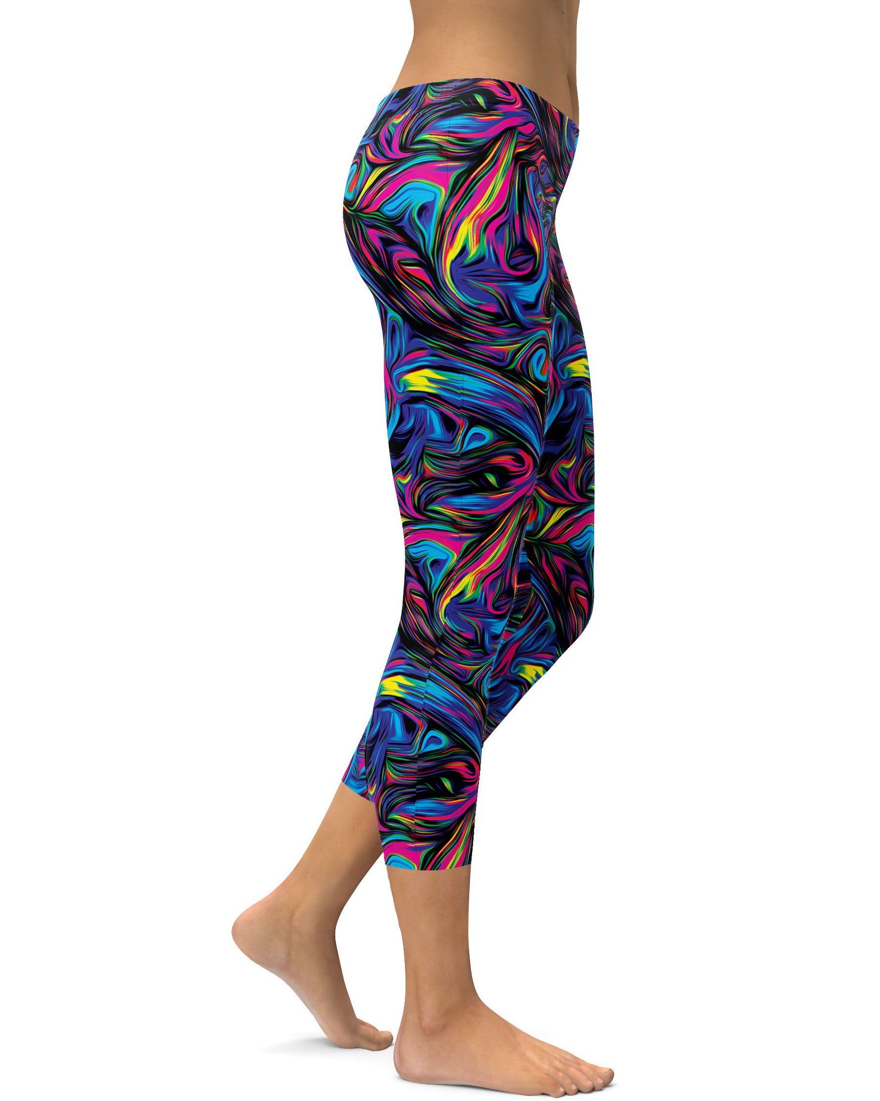 Gearbunch | Psychedelic Neon Paint Capris