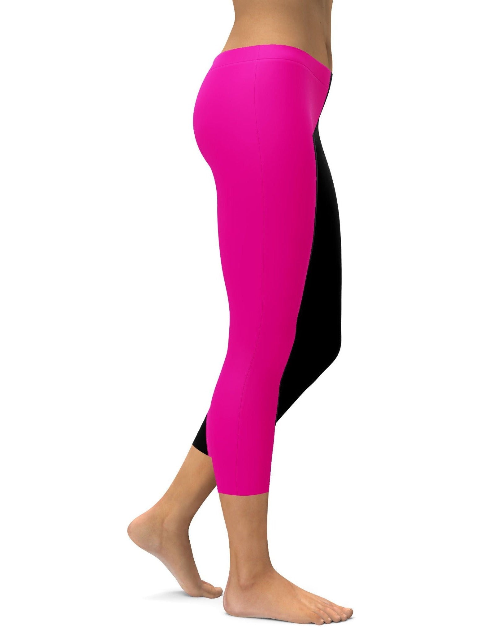 Gearbunch | Two Tone Pink & Black Capris