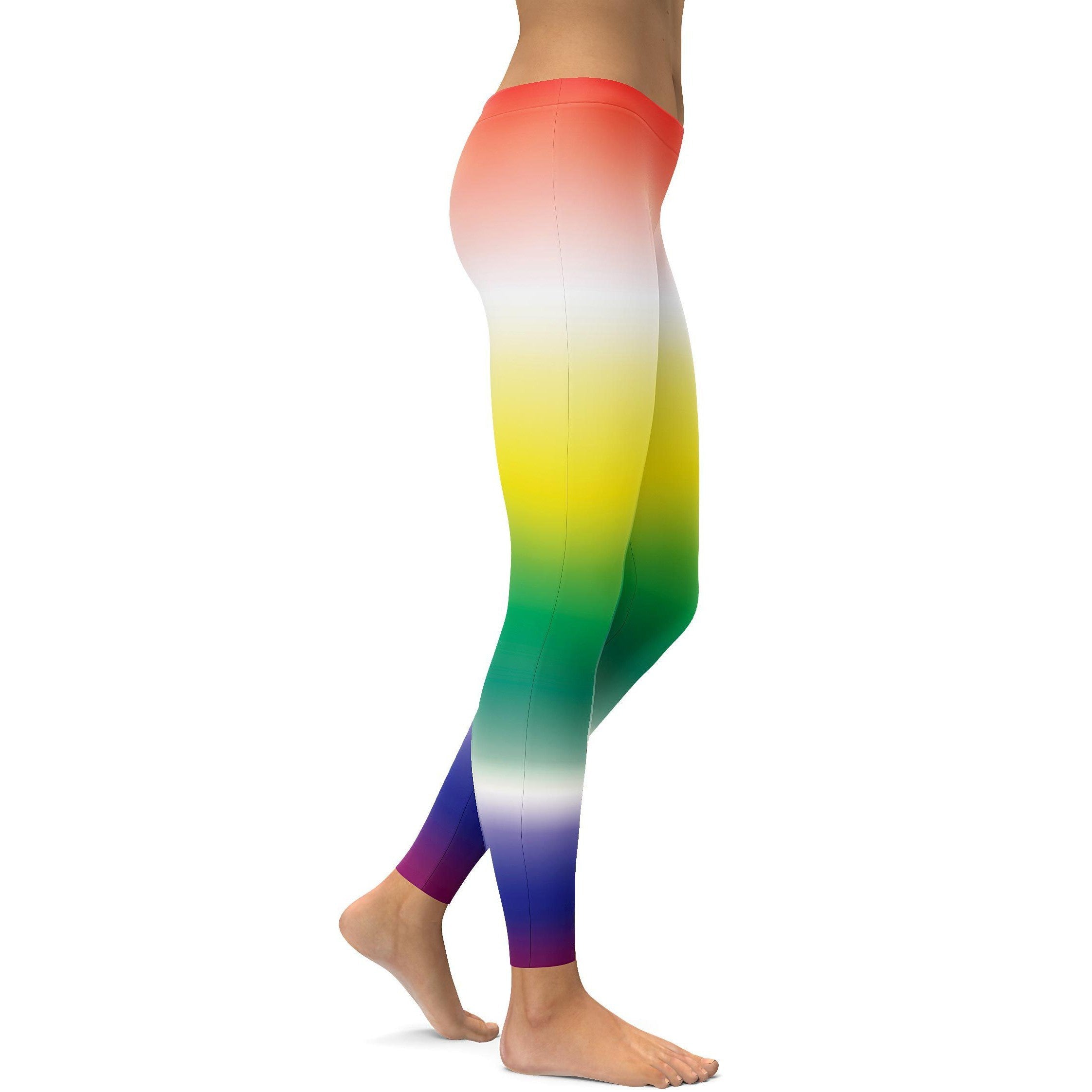 Ombre Rainbow Leggings - GearBunch Leggings / Yoga Pants