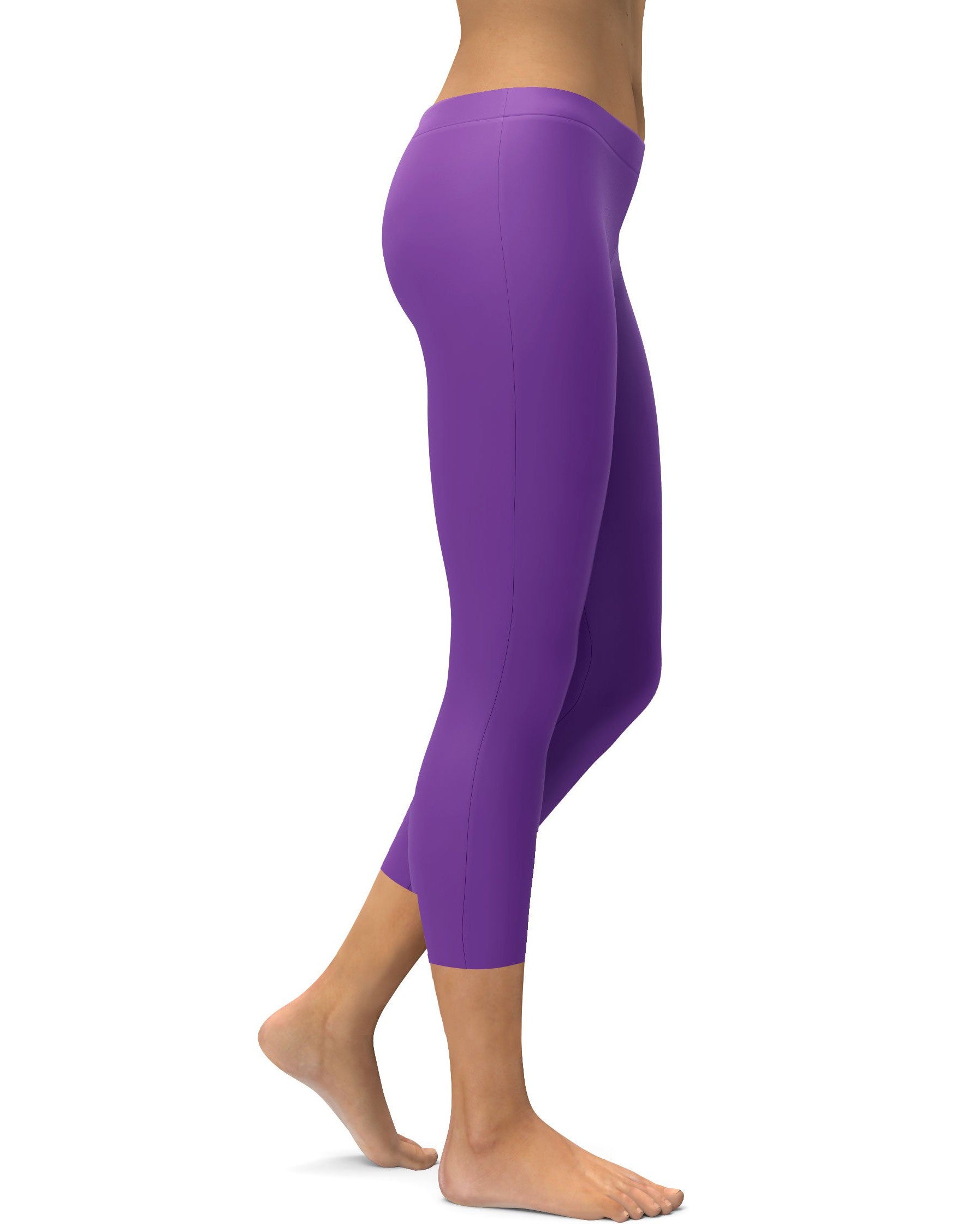 Solid Lavender Capris