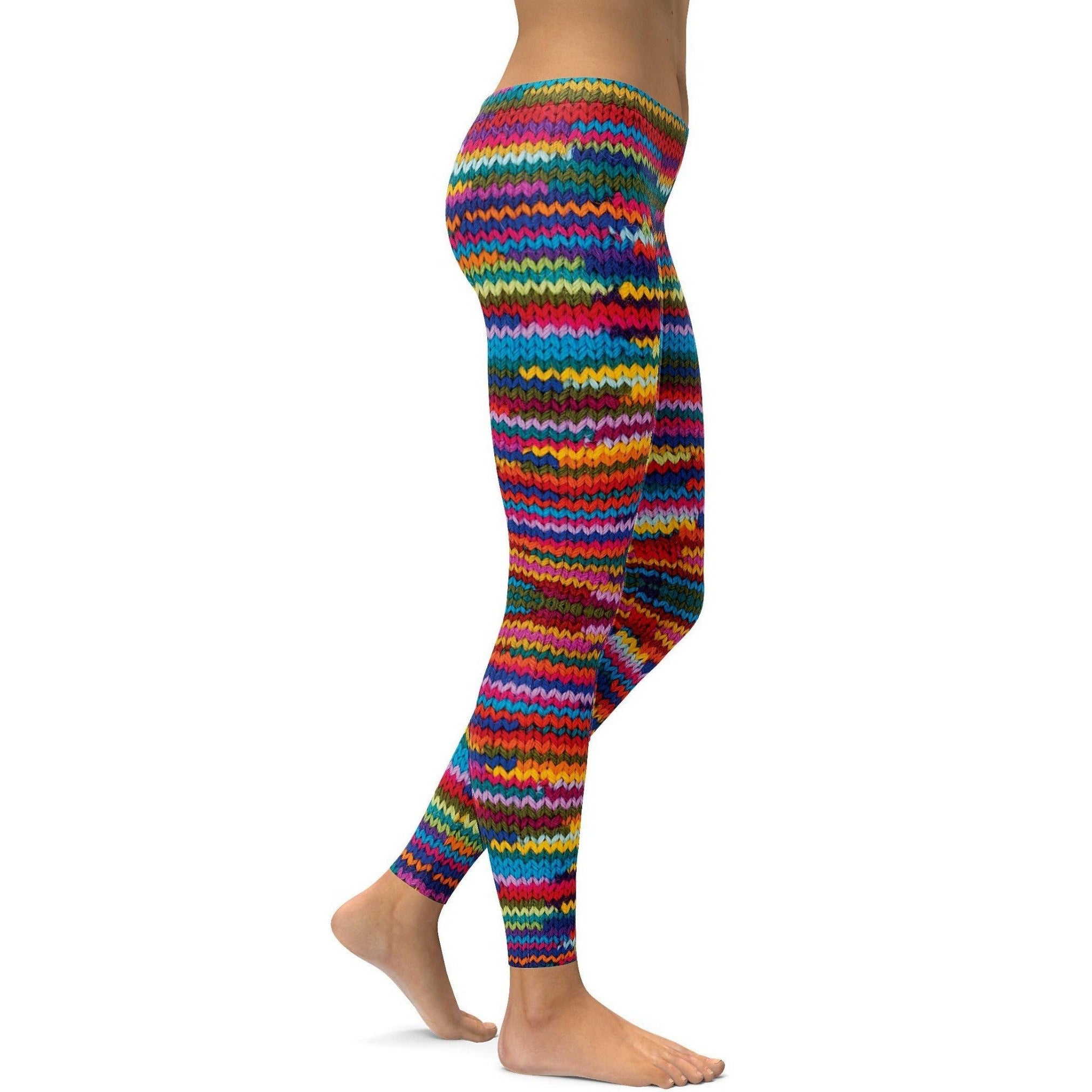 GearBunch | Colorful Knitted Pattern Leggings