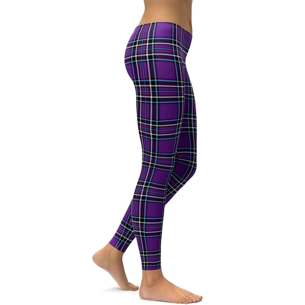 Yuiboo Gingham Purple Buffalo Plaid Legging Yoga Pants for Women Tights  Buttery Soft Leggings X-Small at  Women's Clothing store