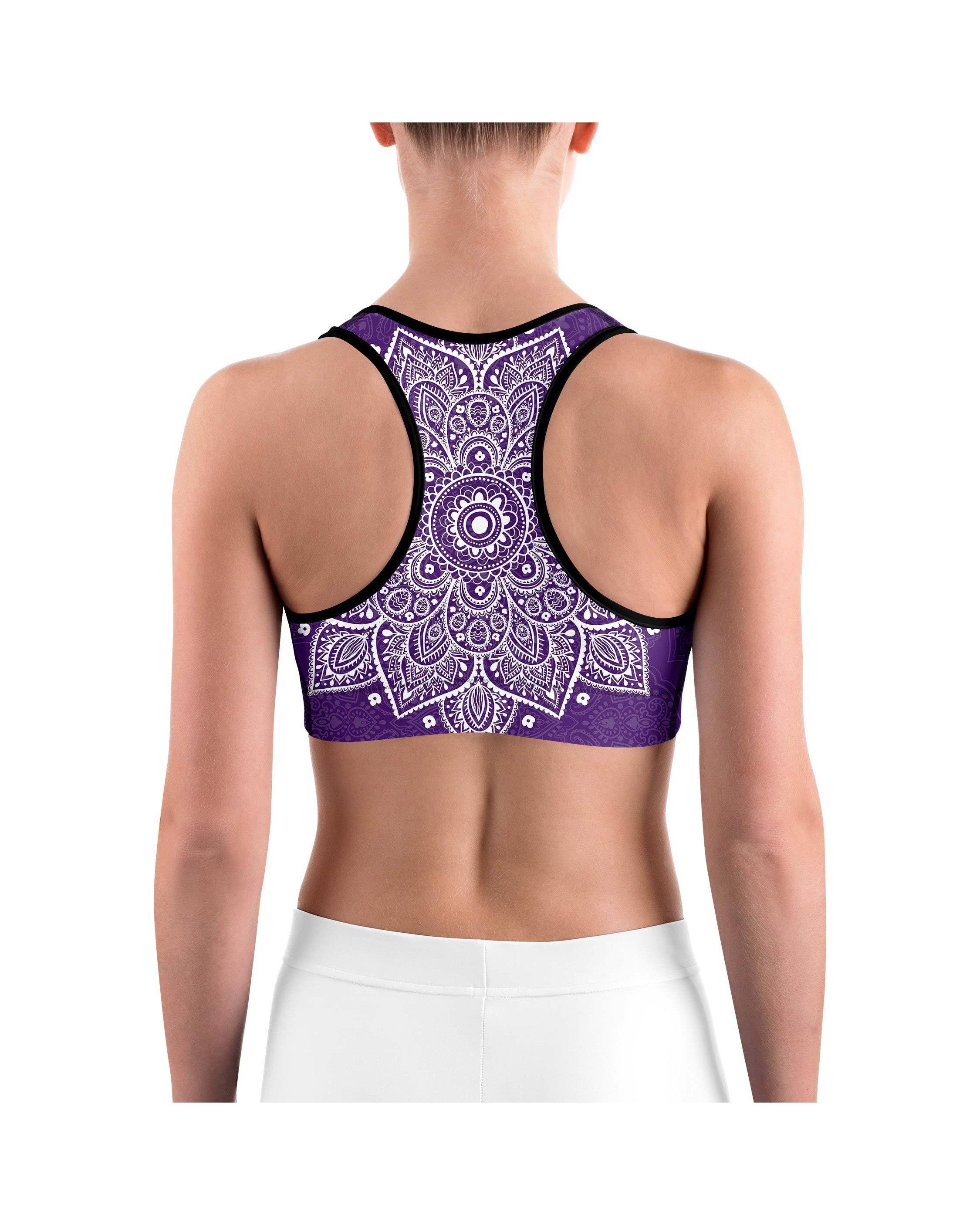 Purple Mandala Sports bra