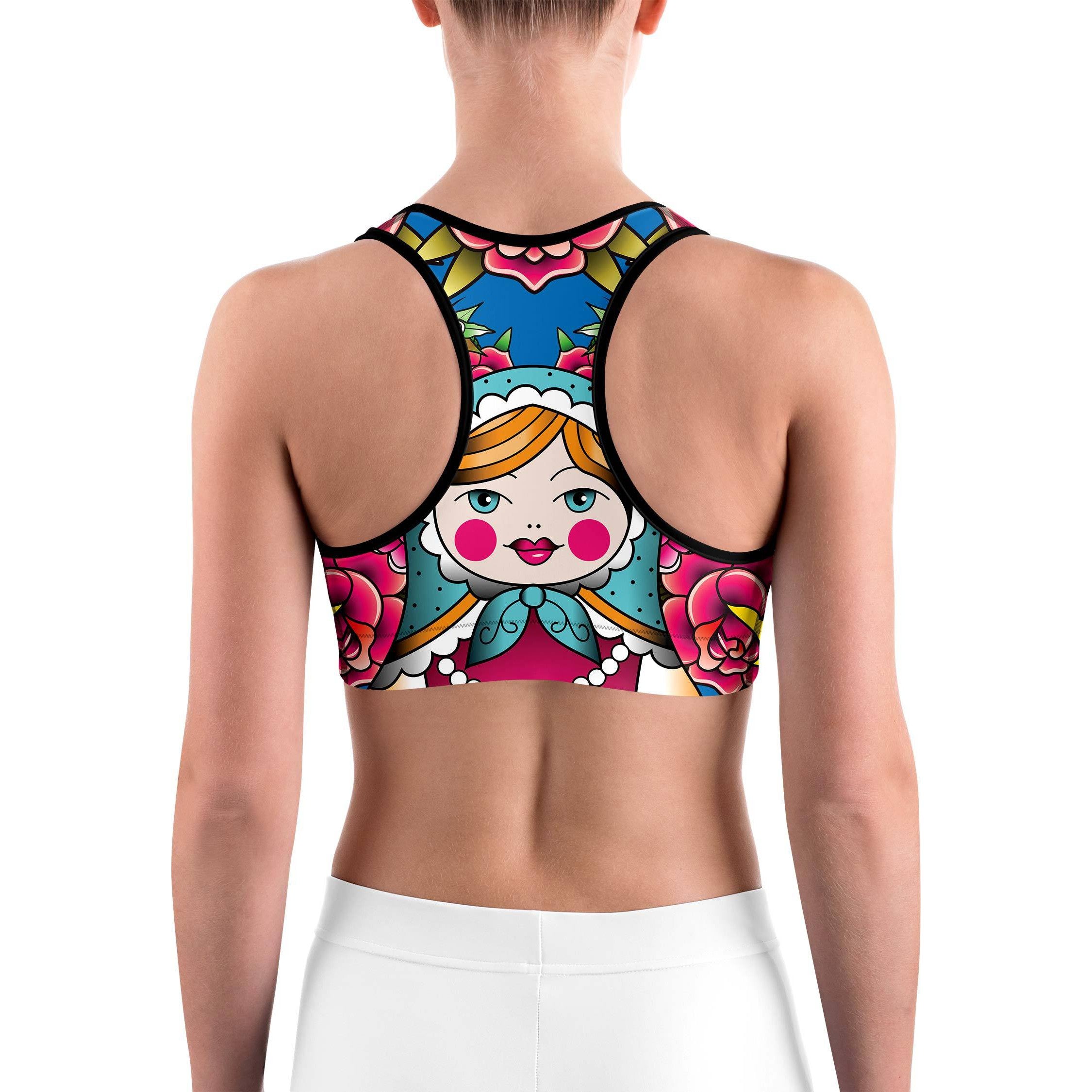 Russian Matryoshka Doll Sports bra