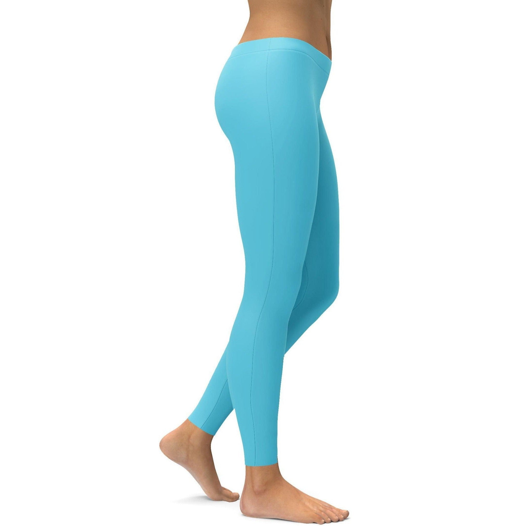 GearBunch | Solid Baby Blue Leggings