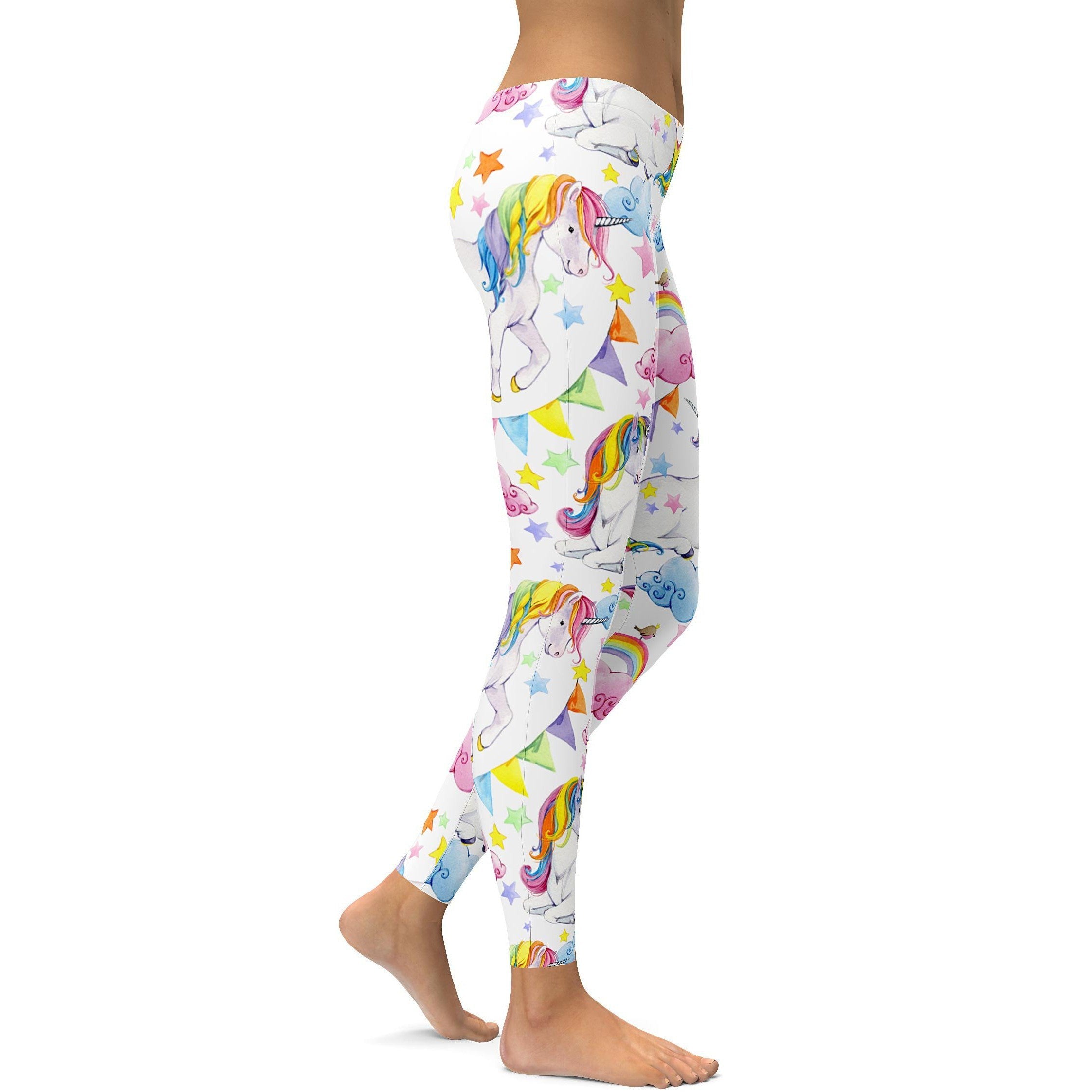 Watercolor Unicorn Leggings - GearBunch Leggings / Yoga Pants