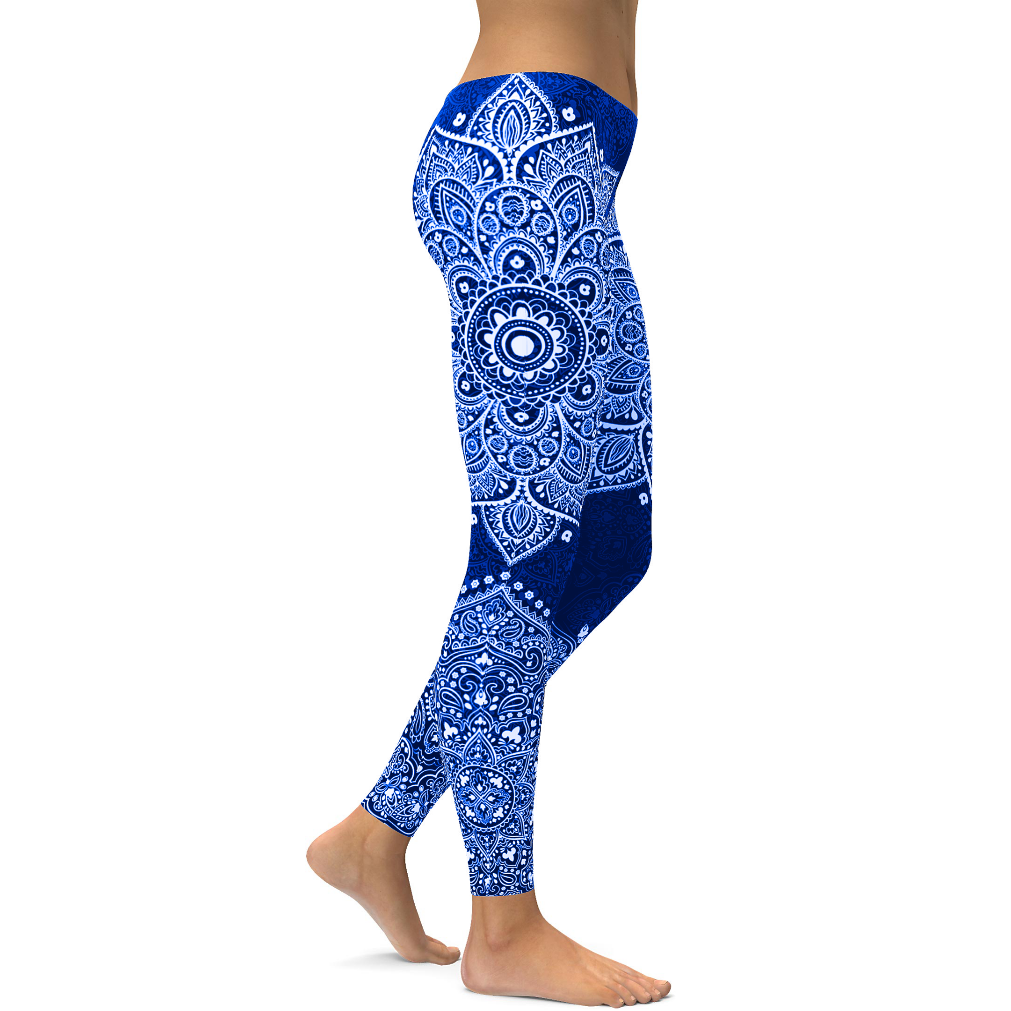 Gearbunch | Navy and White Mandala Leggings