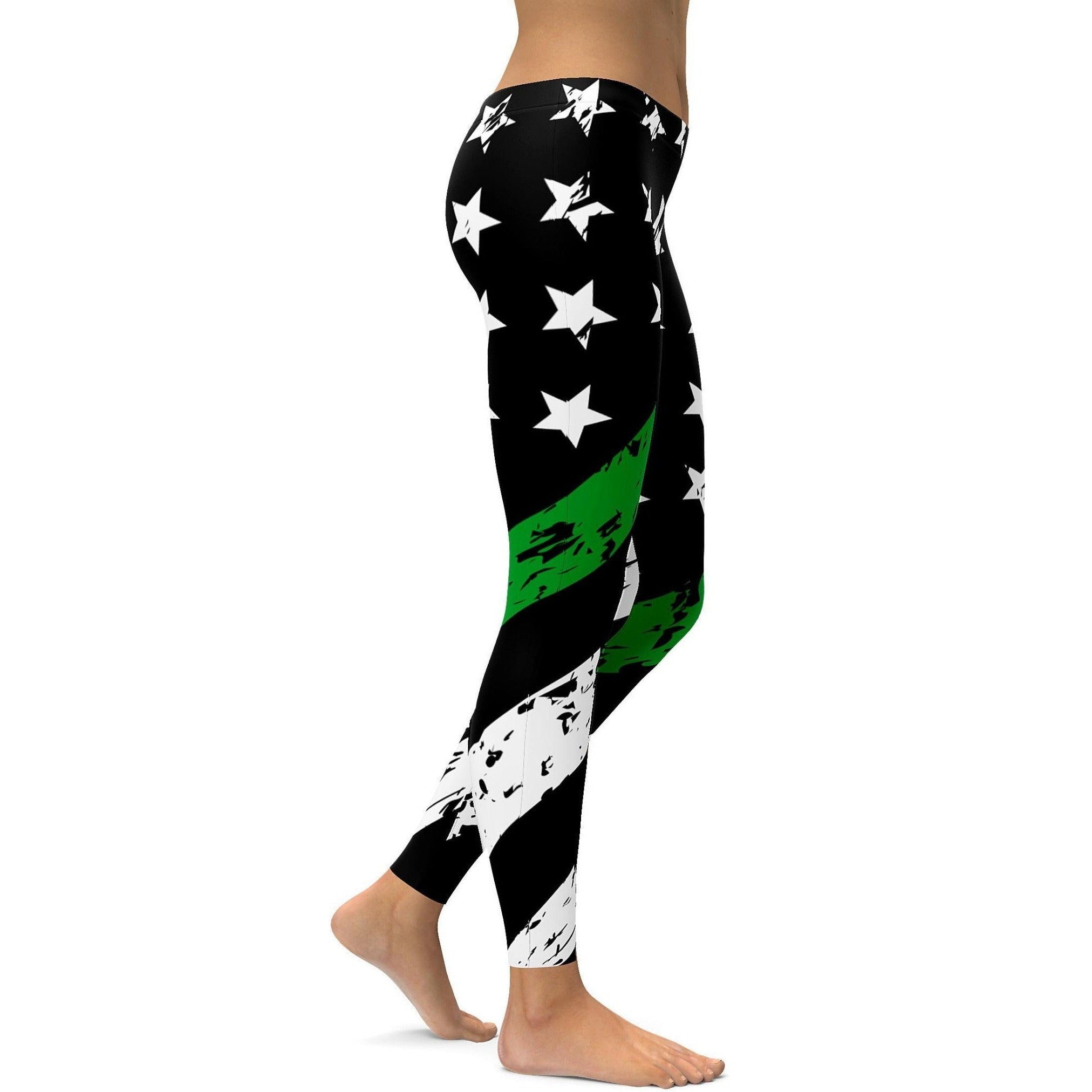 GearBunch | Thin Green Line Leggings 