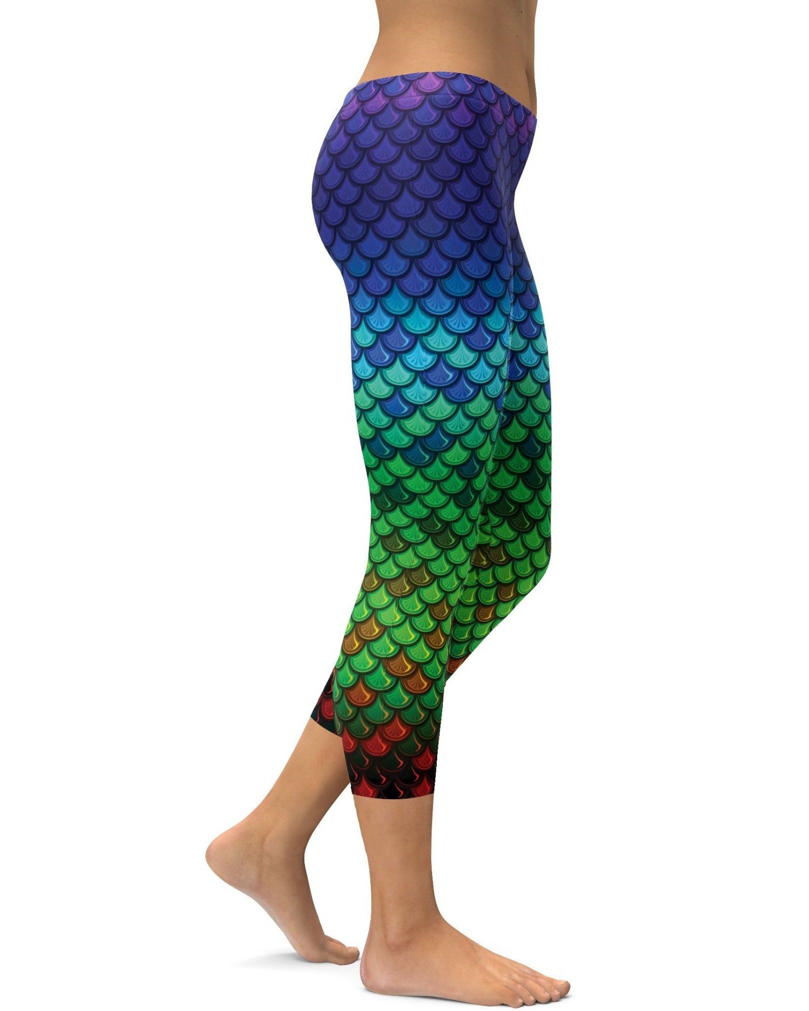 Gearbunch | Rainbow Colored Mermaid Capris