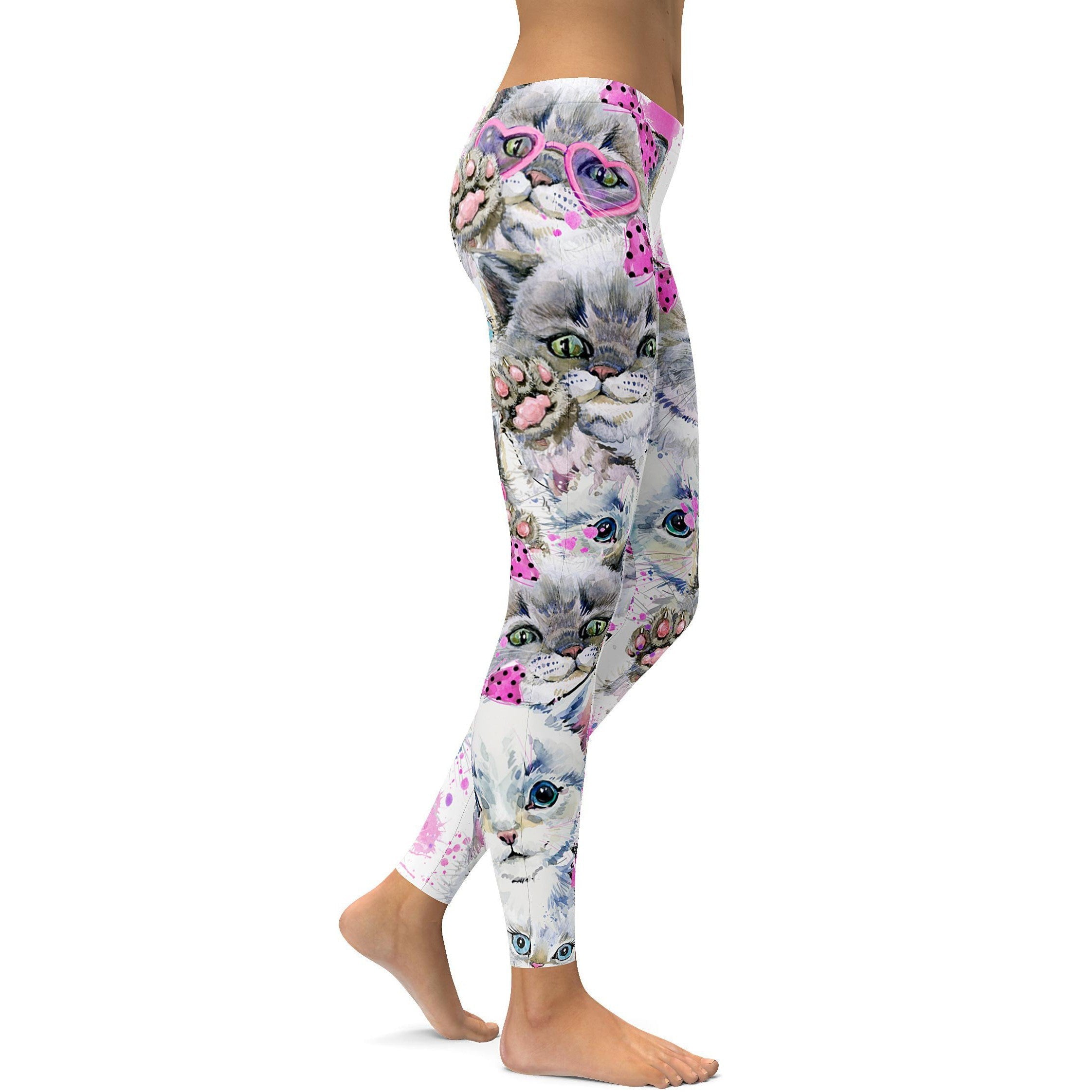 Cute Kitties Leggings - GearBunch Leggings / Yoga Pants