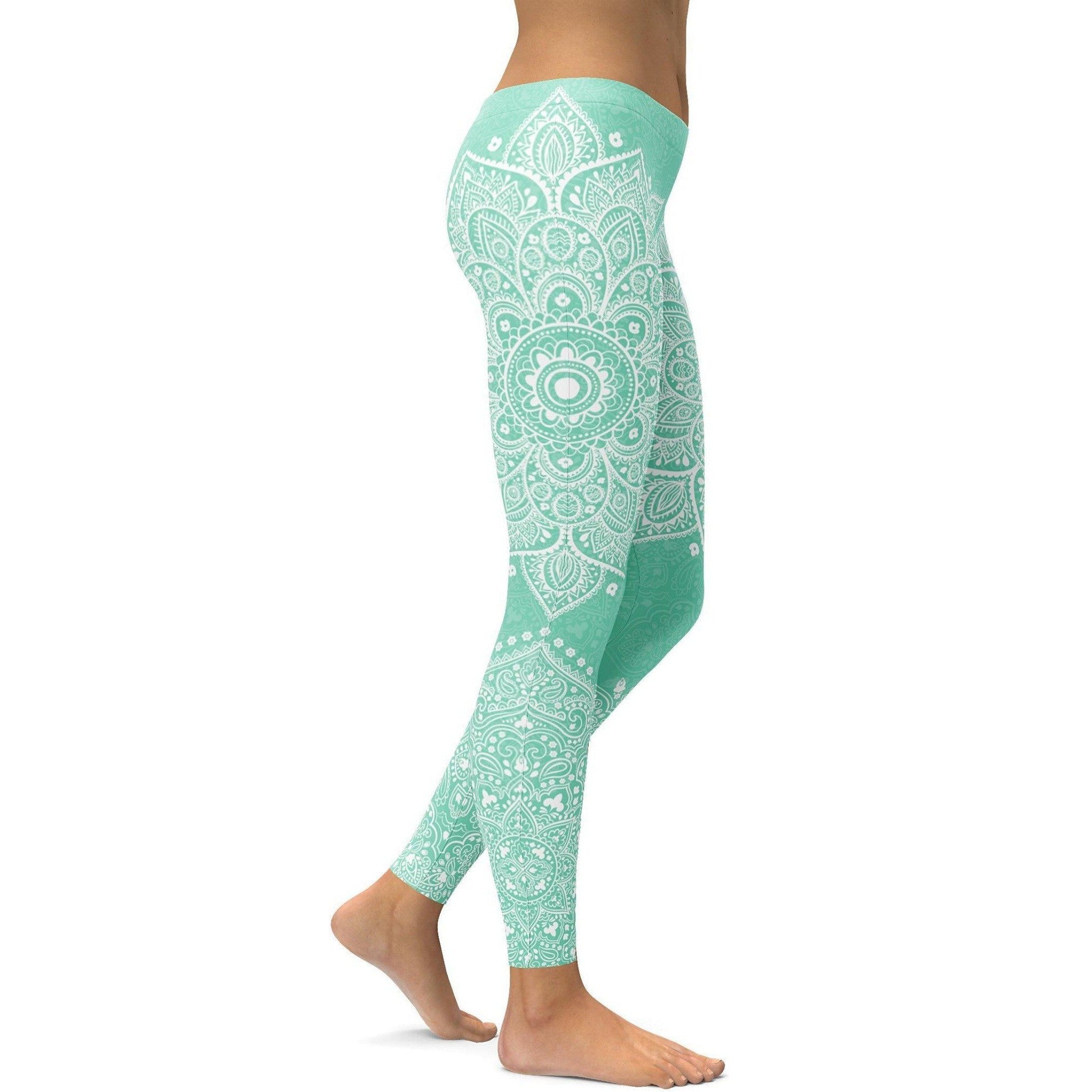 Gearbunch | Mint Green Mandala Leggings